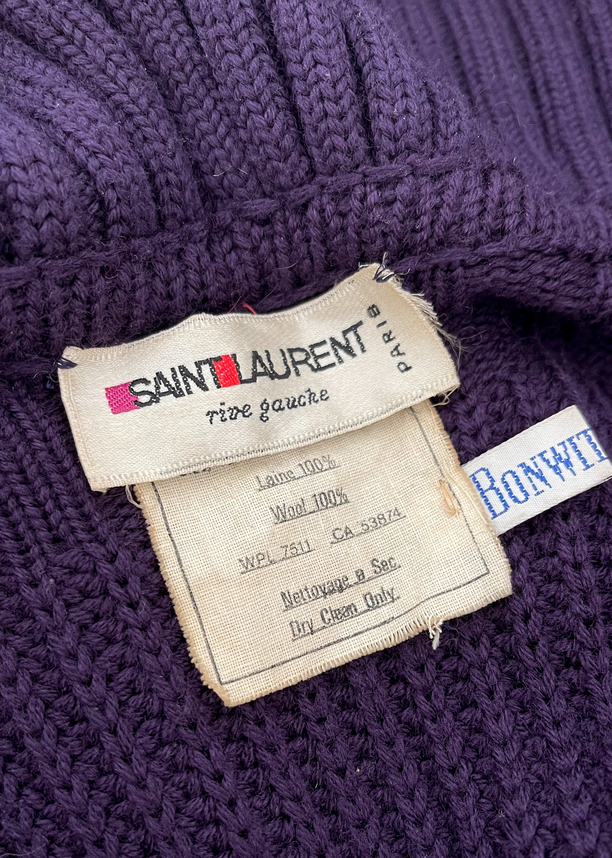 YSL Rive Gauche labels.  Vintage labels, Yves saint laurent paris