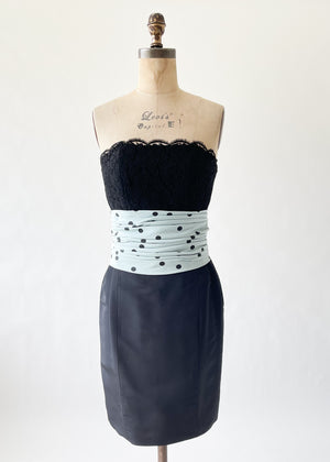 Vintage 1988 Chanel Strapless Dress