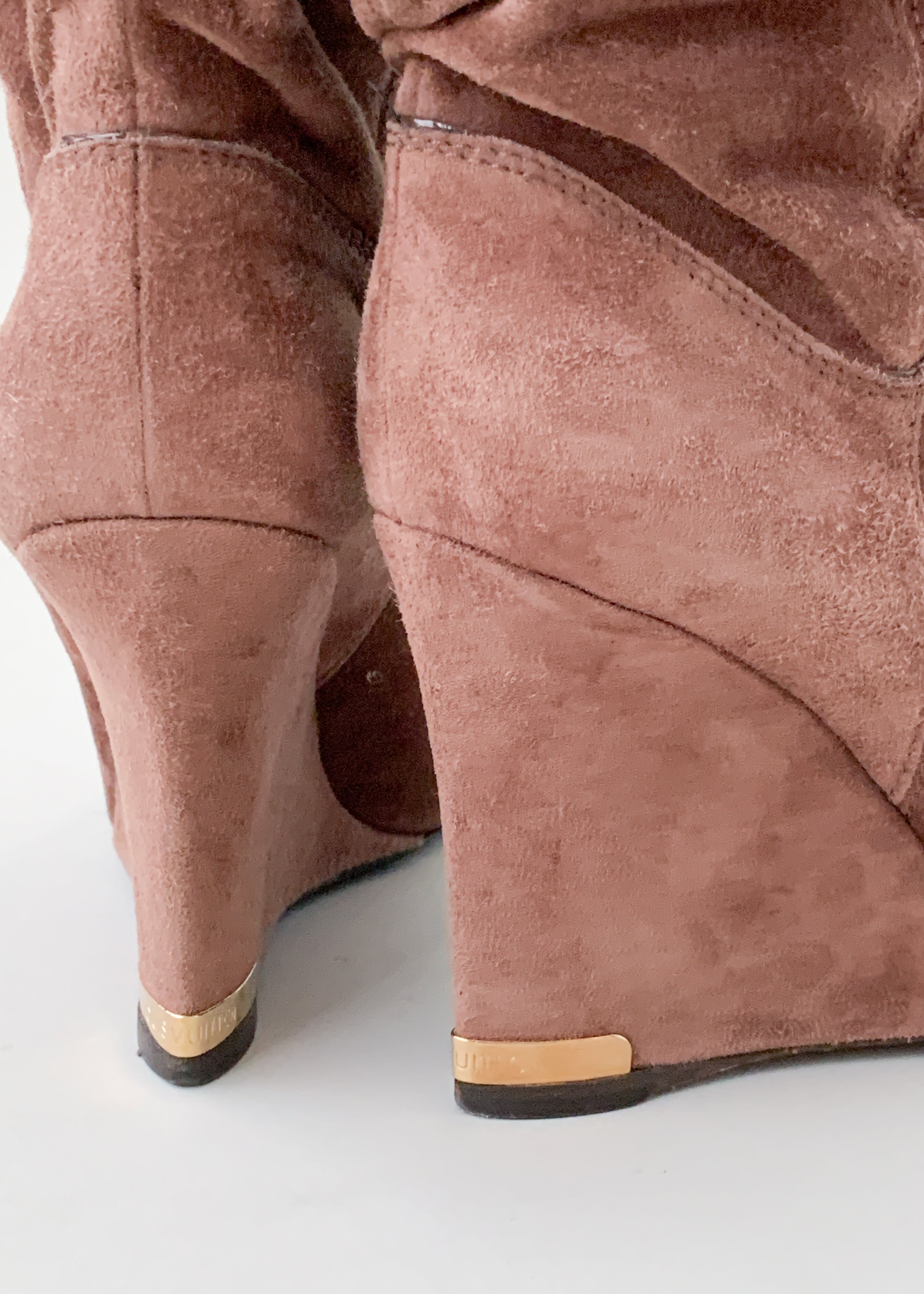 Vintage Louis Vuitton Suede Boots