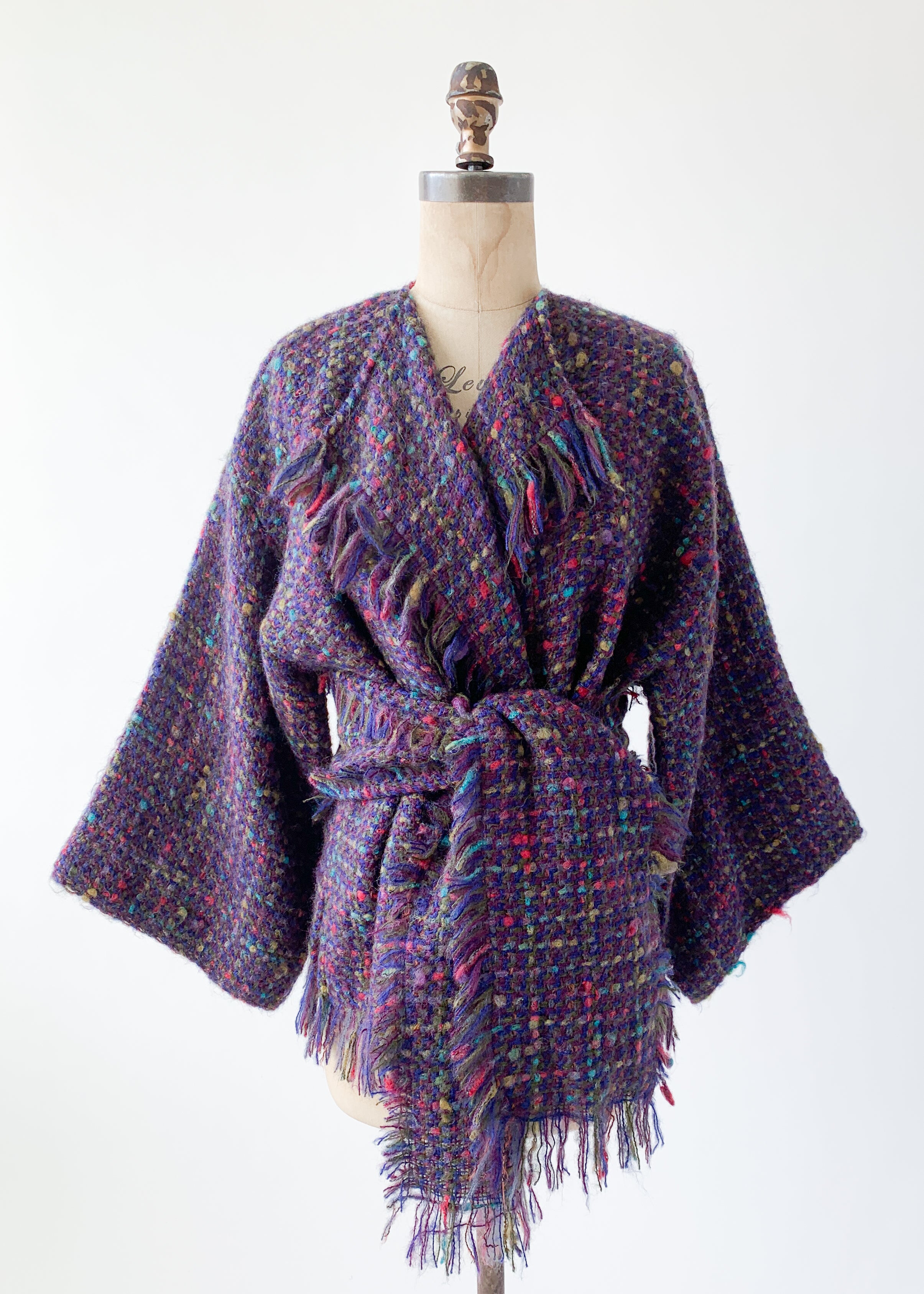 Vintage 1980s Gil Aimbez Woven Cardigan