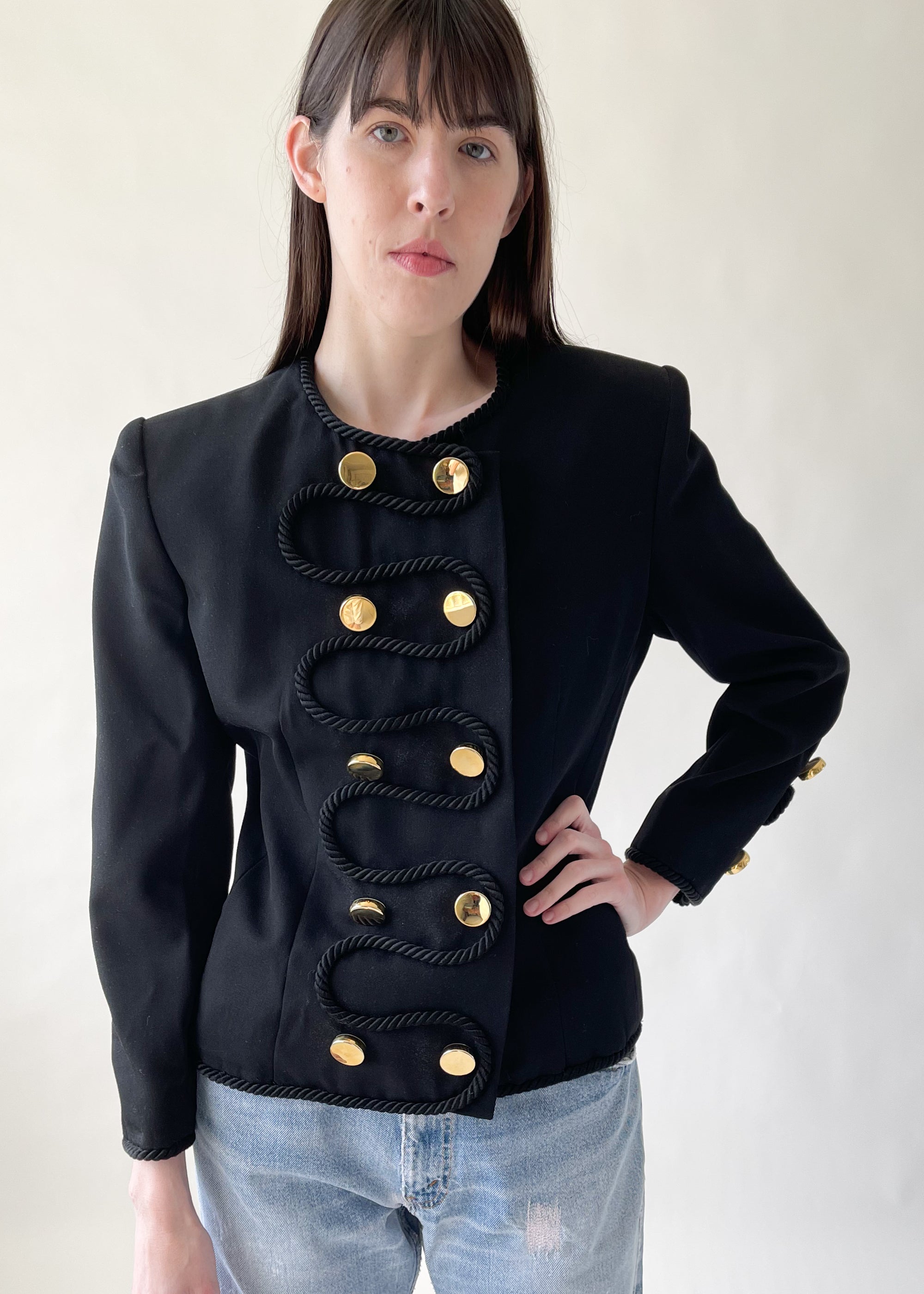 Vintage 1980s Givenchy Blazer with Soutache