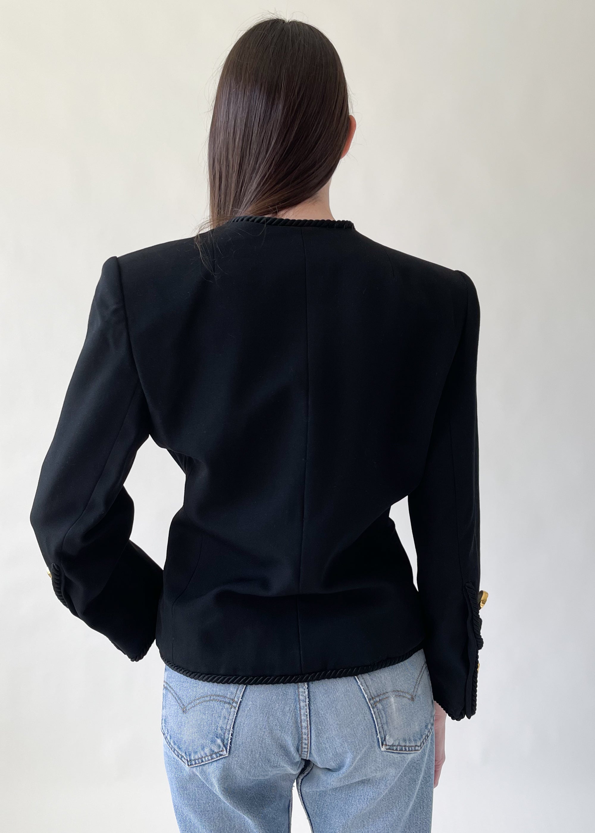 Vintage 1980s Givenchy Blazer with Soutache