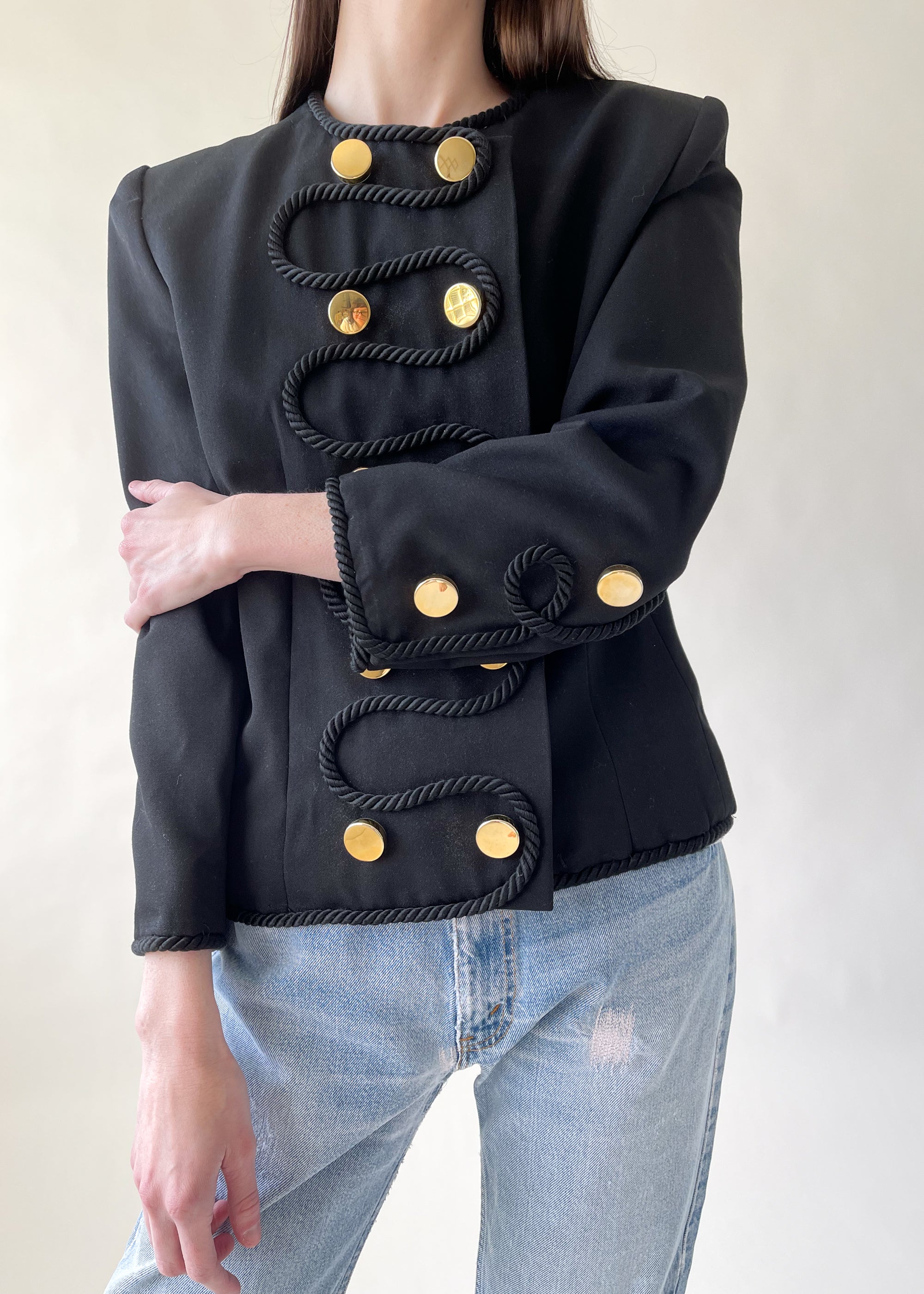 Vintage 1980s Givenchy Blazer with Soutache