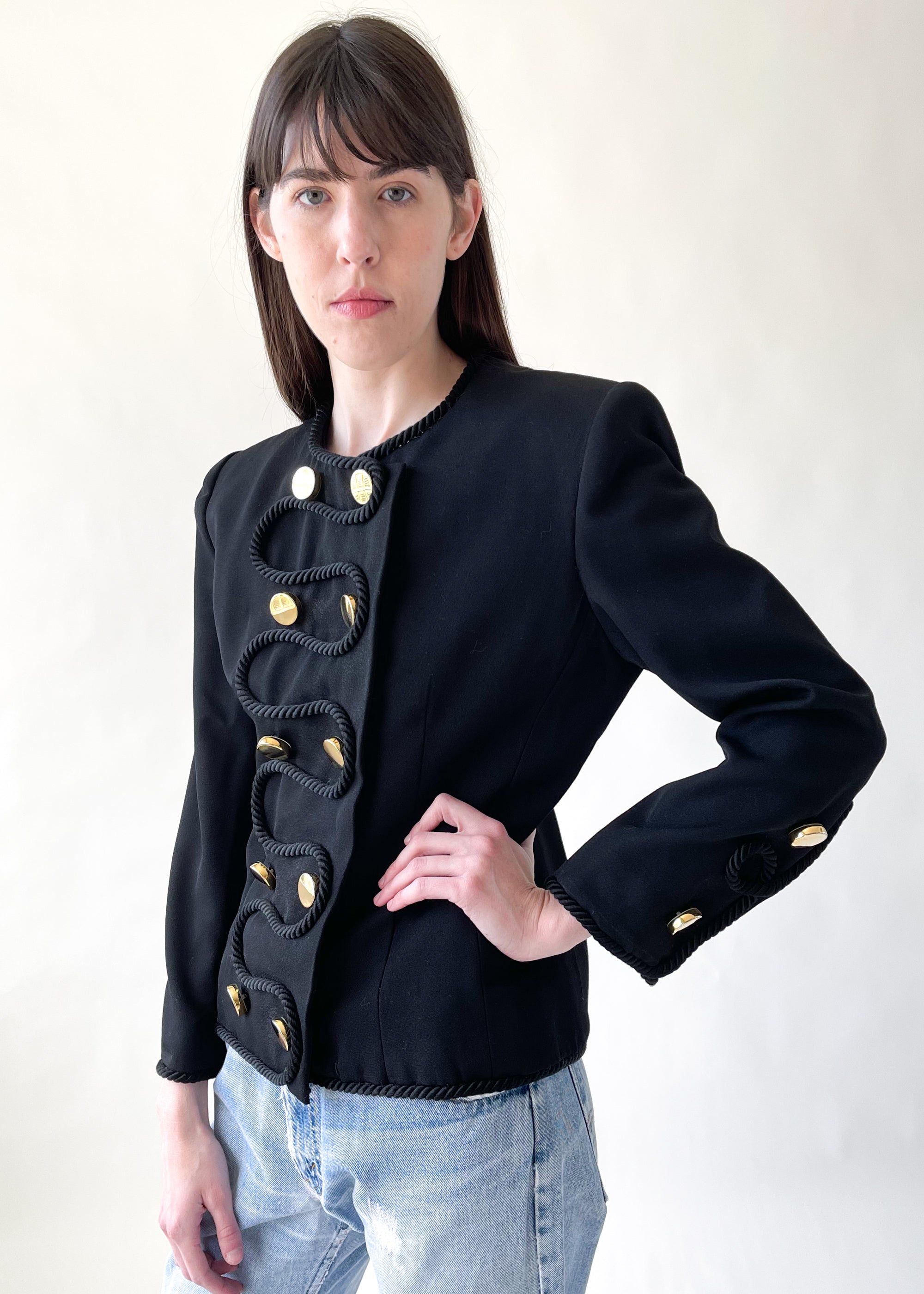 Vintage 1980s Givenchy Blazer with Soutache