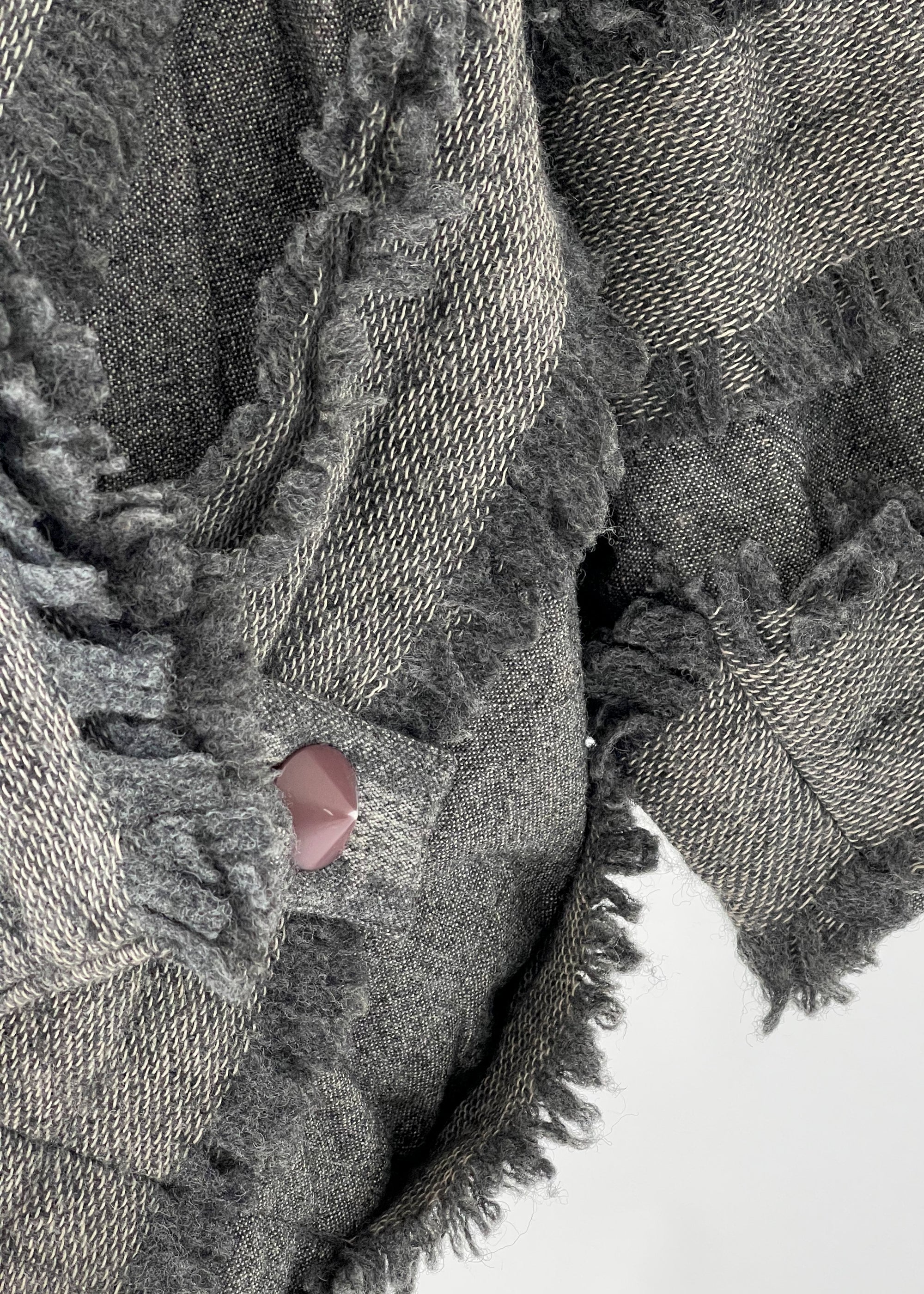 Vintage 1980s Issey Miyake Fringe Cocoon Coat