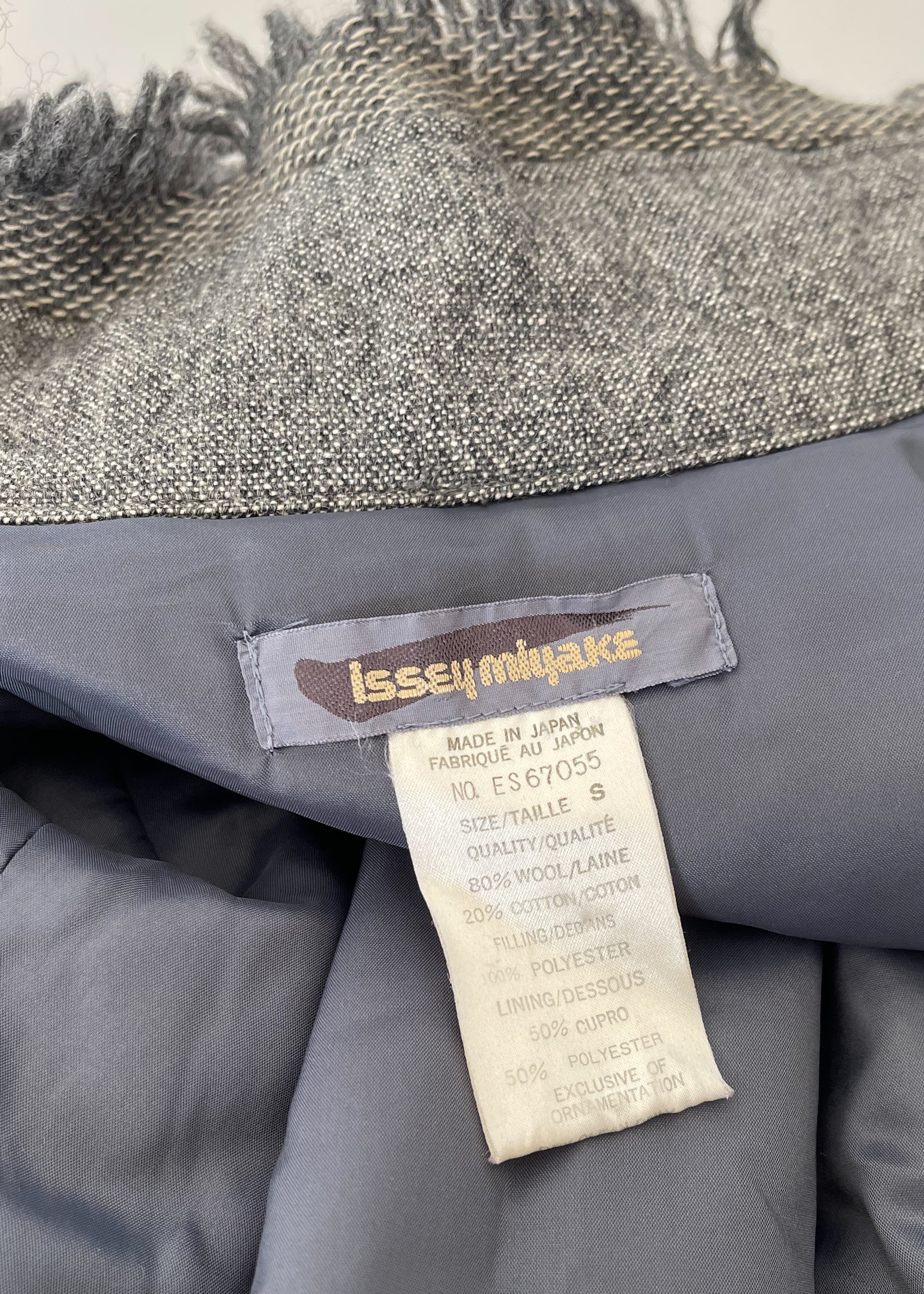 Vintage 1980s Issey Miyake Fringe Cocoon Coat