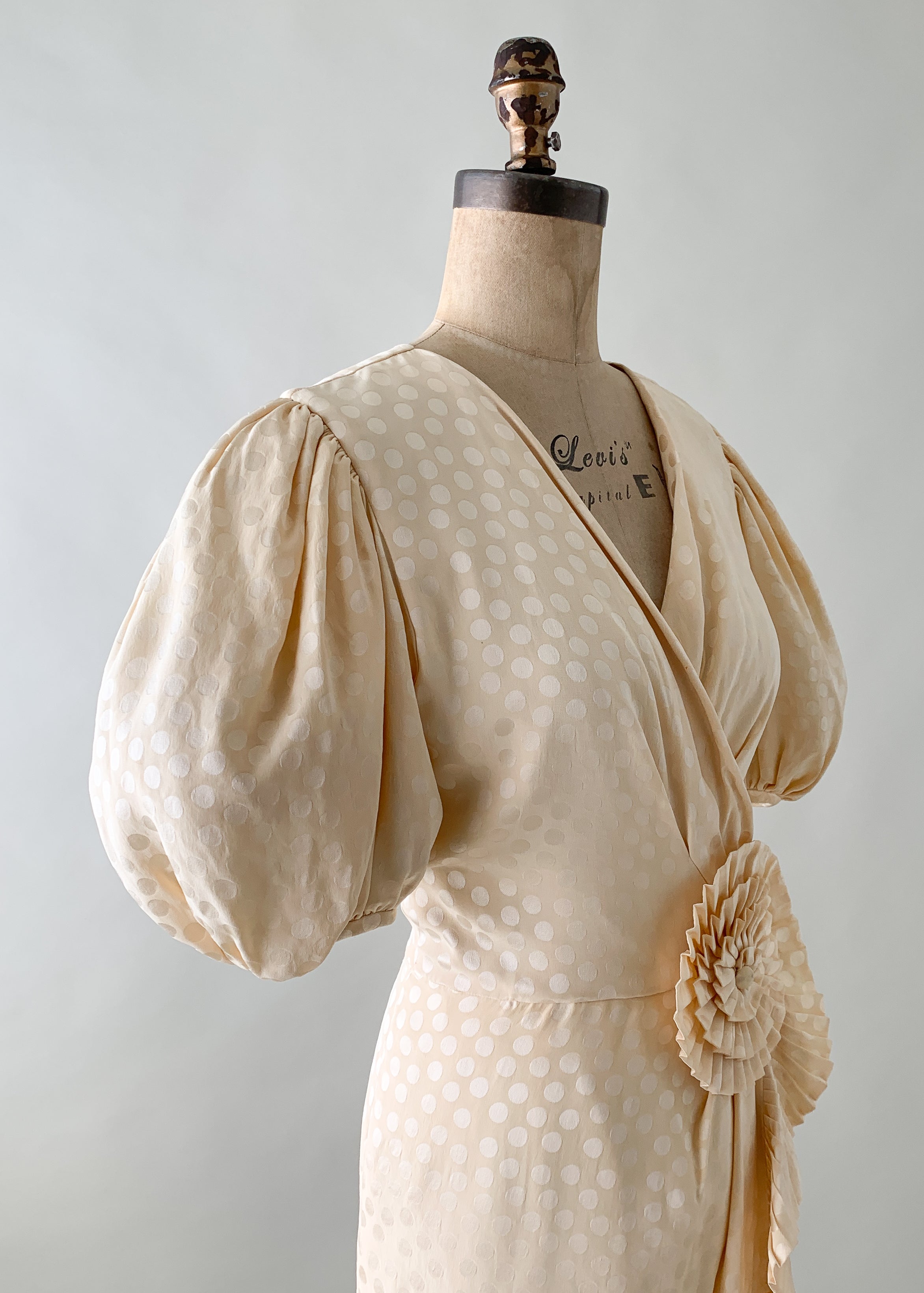 Vintage 1980s Albert Nipon Silk Dress