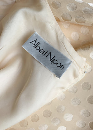 Vintage 1980s Albert Nipon Silk Dress