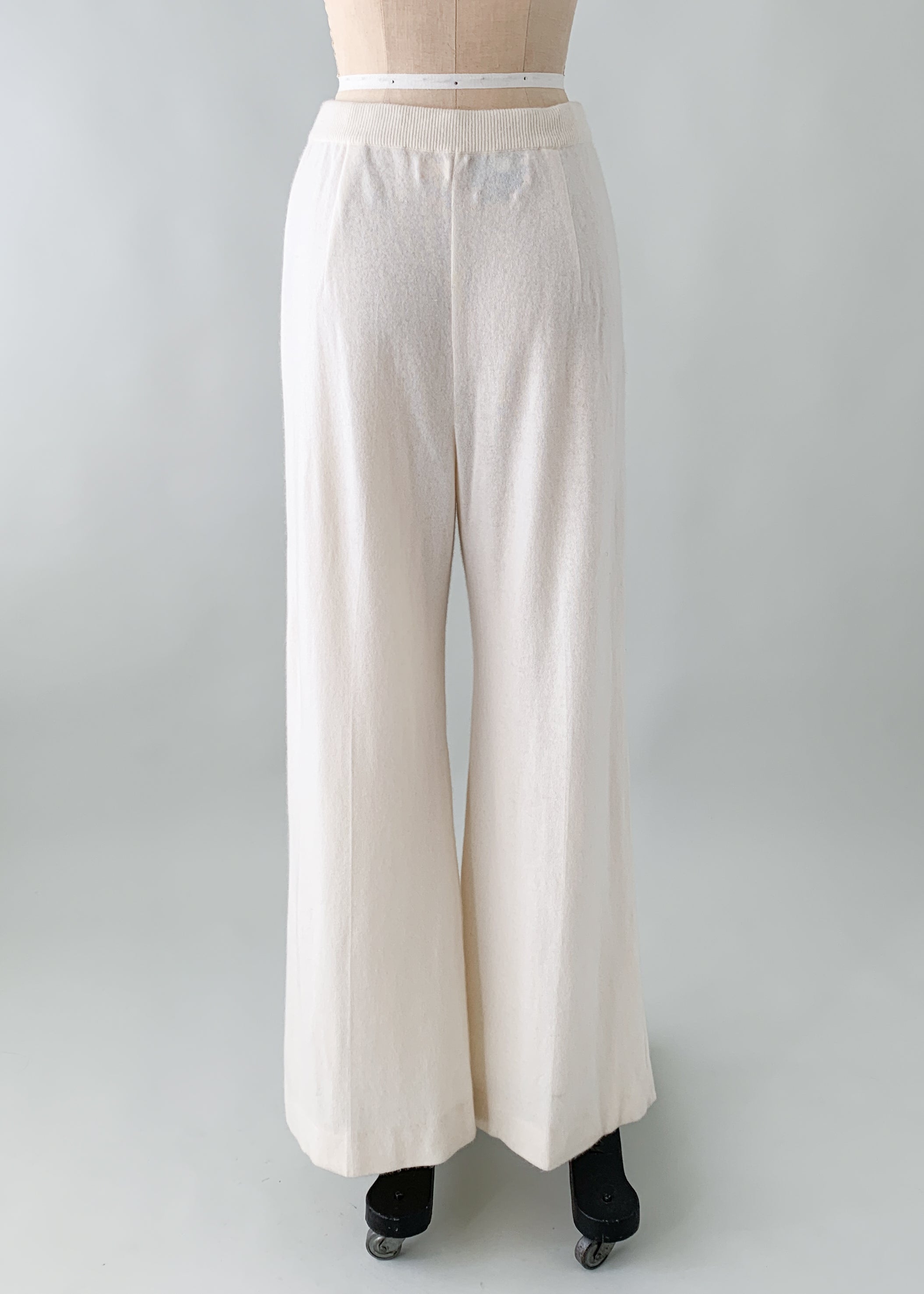 Vintage 1980s Oscar de la Renta Cashmere Sweater Pants