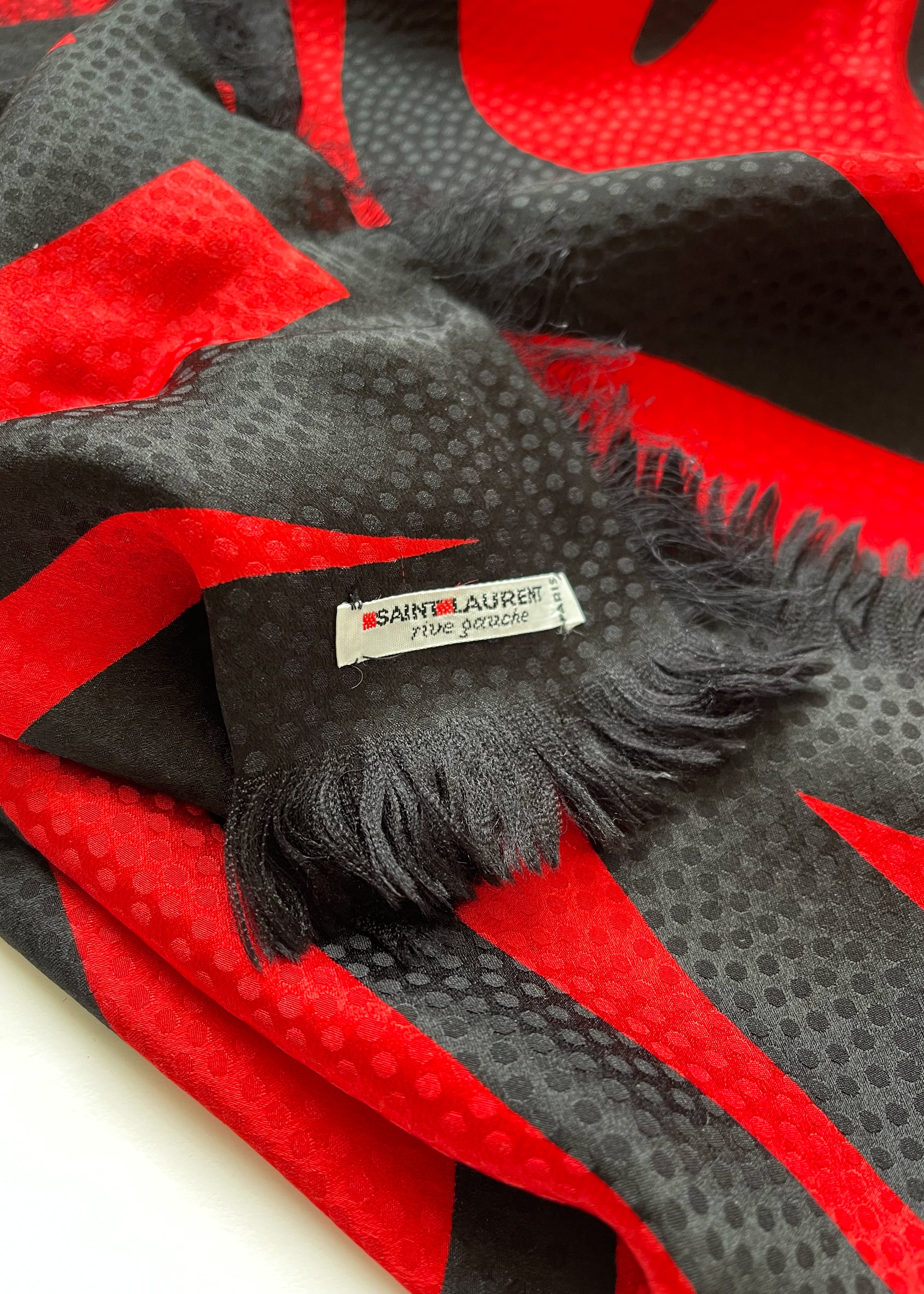 Vintage 1990s YSL Large Silk Scarf