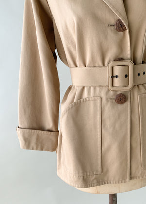 Vintage 1990s Yves Saint Laurent Safari Jacket