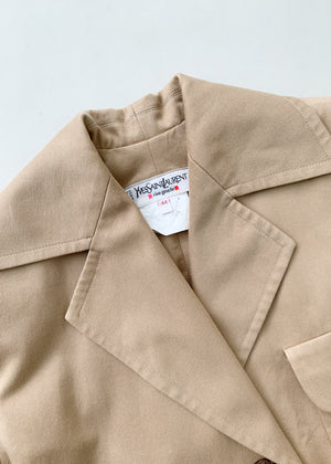 Vintage 1990s Yves Saint Laurent Safari Jacket