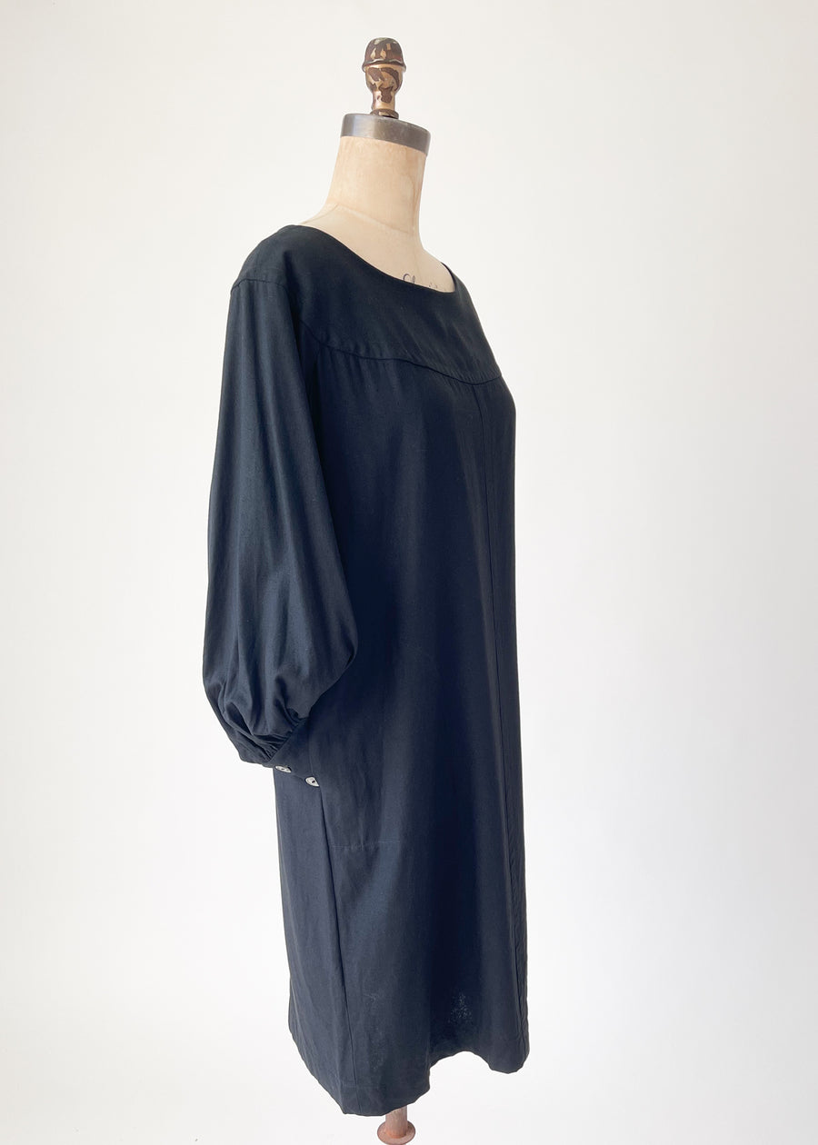 Vintage 1980s YSL Raw Silk Dress