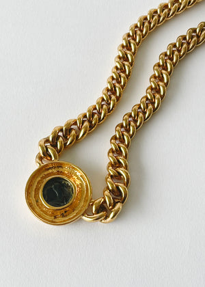 Vintage 1990s Greek Coin Necklace