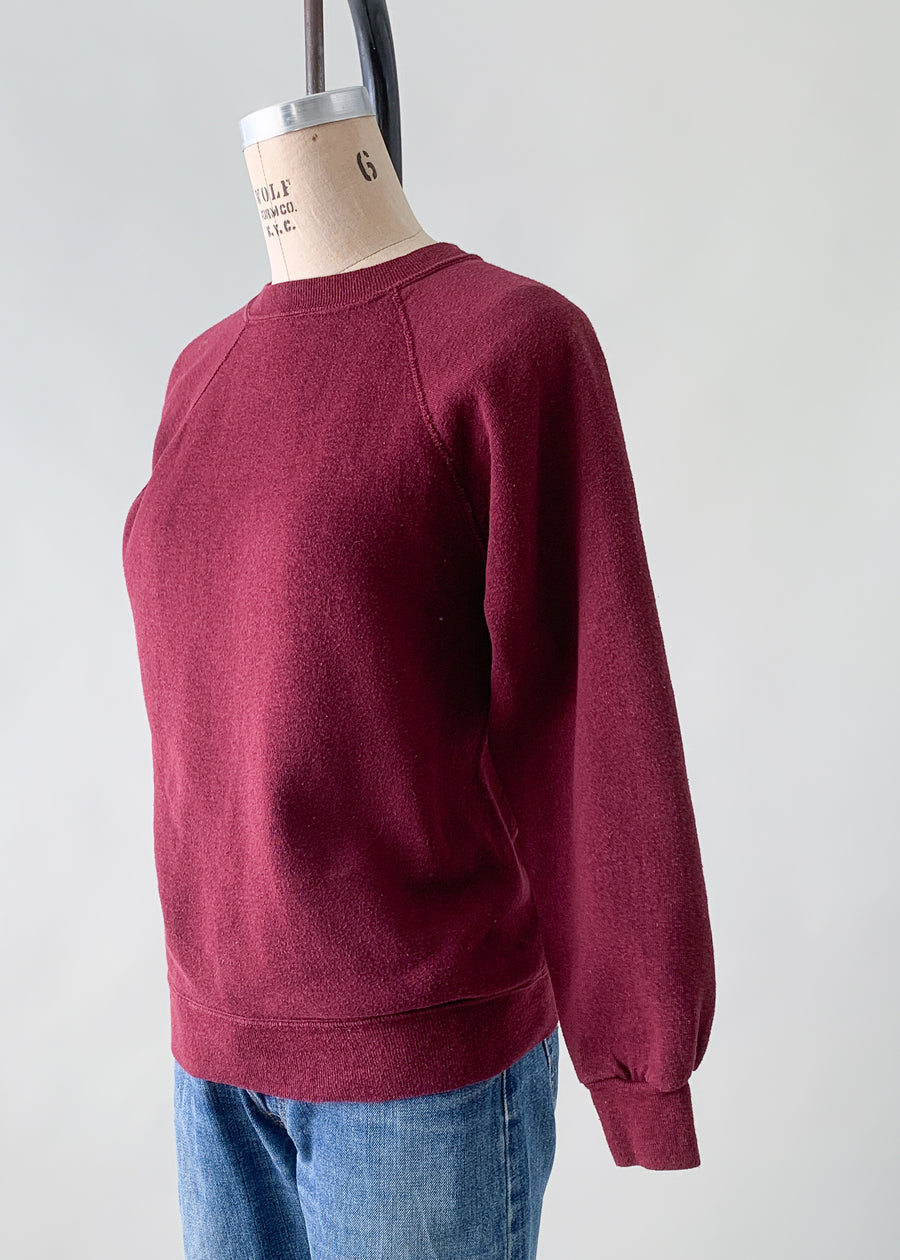 Vintage 1970s Burgundy Sweatshirt