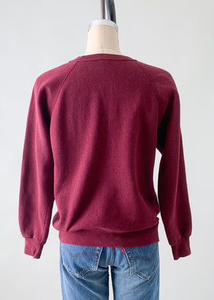 Vintage 1970s Burgundy Sweatshirt