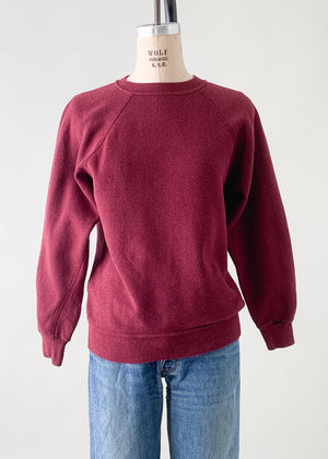Vintage 1970s Burgundy Sweatshirt