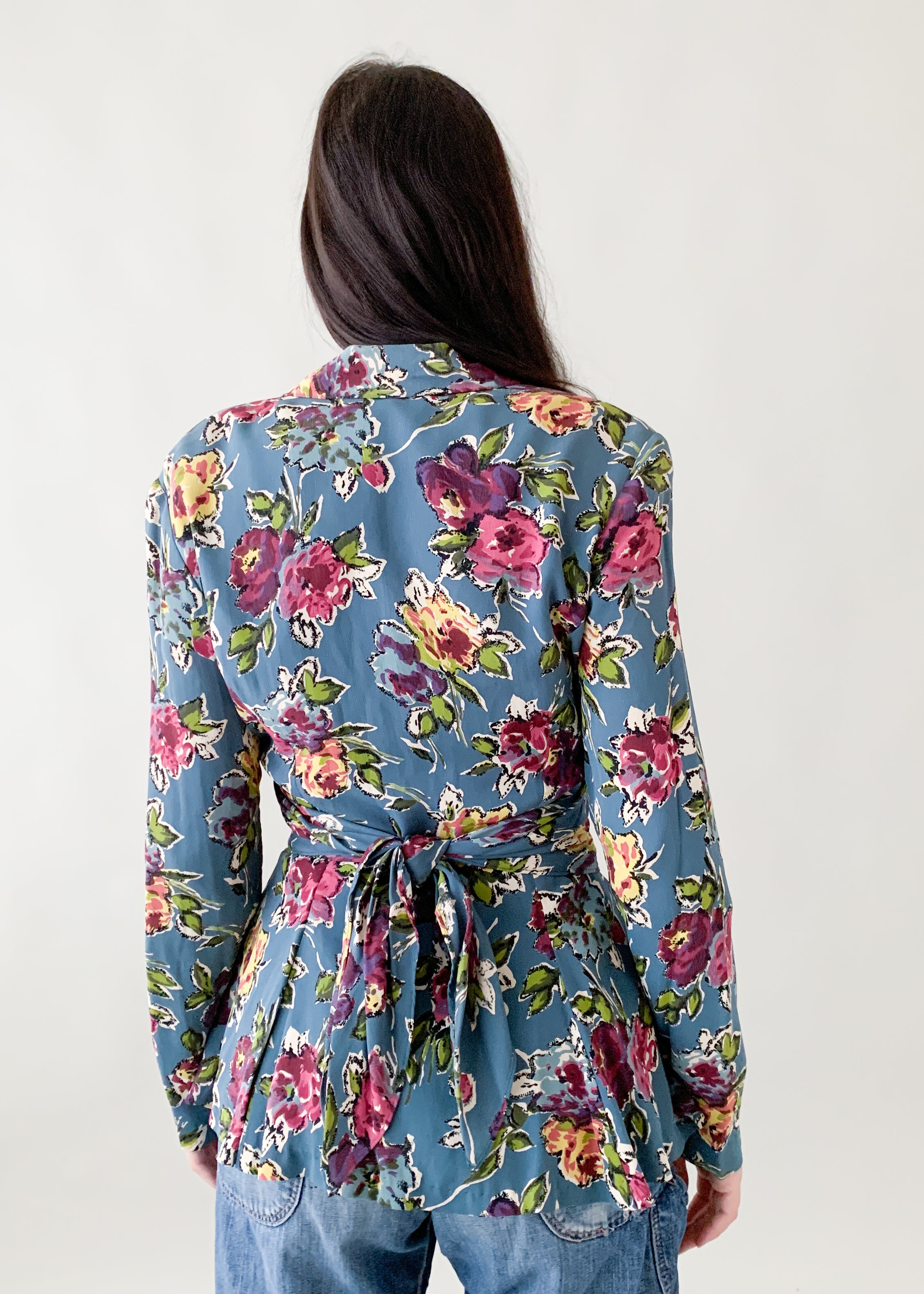 Vintage 1990s Betsey Johnson Floral Blazer