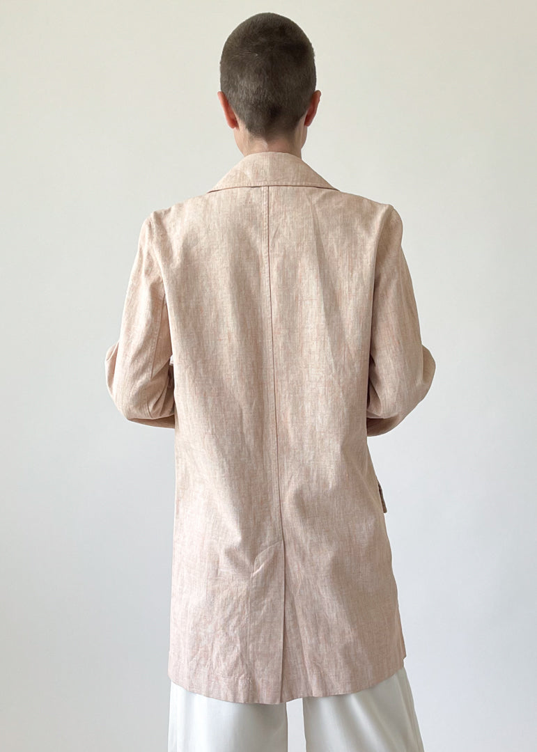 Vintage Late 1990s Chanel Linen Trench Coat - Raleigh Vintage