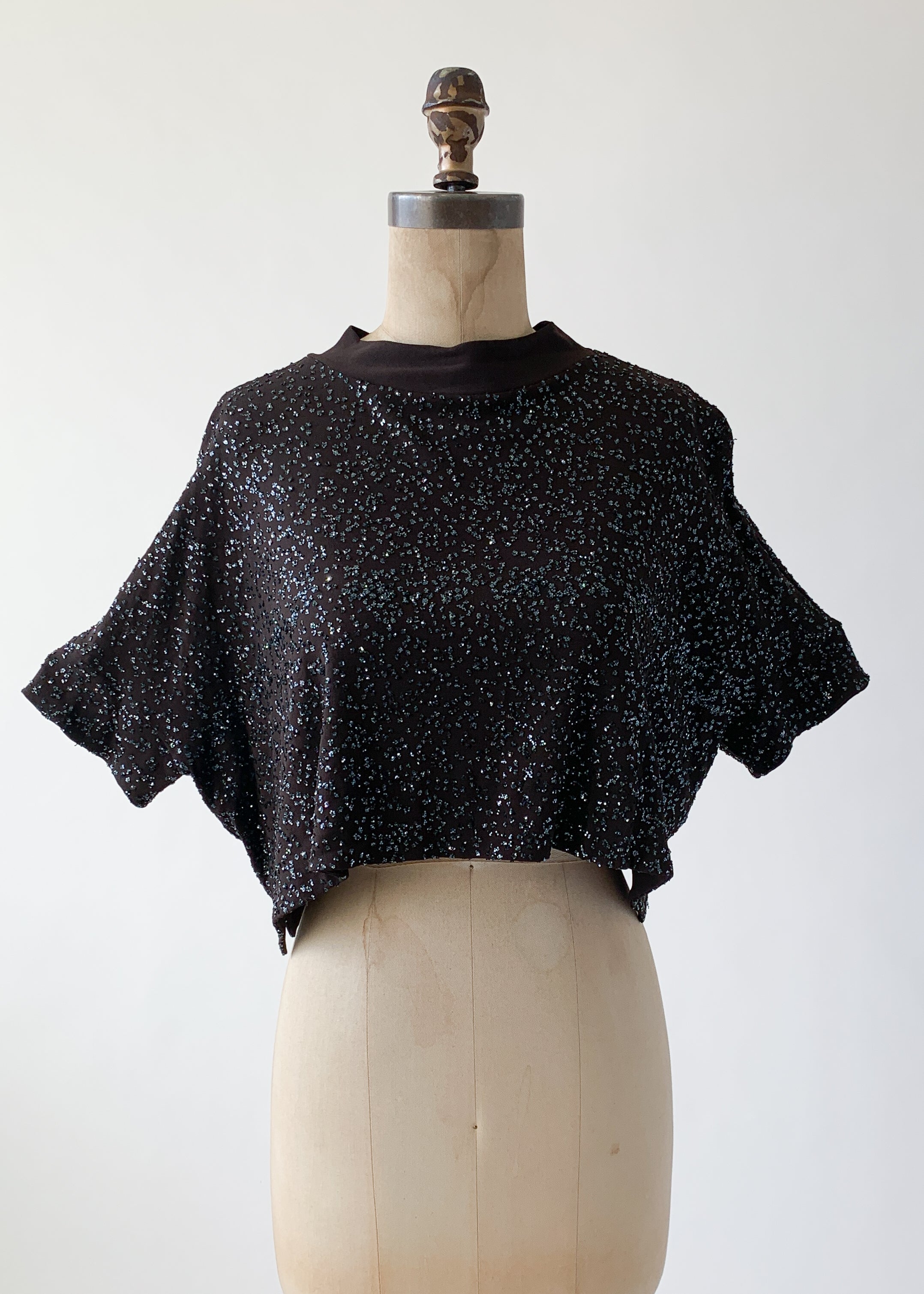 Vintage 1990s Romeo Gigli Glitter Top