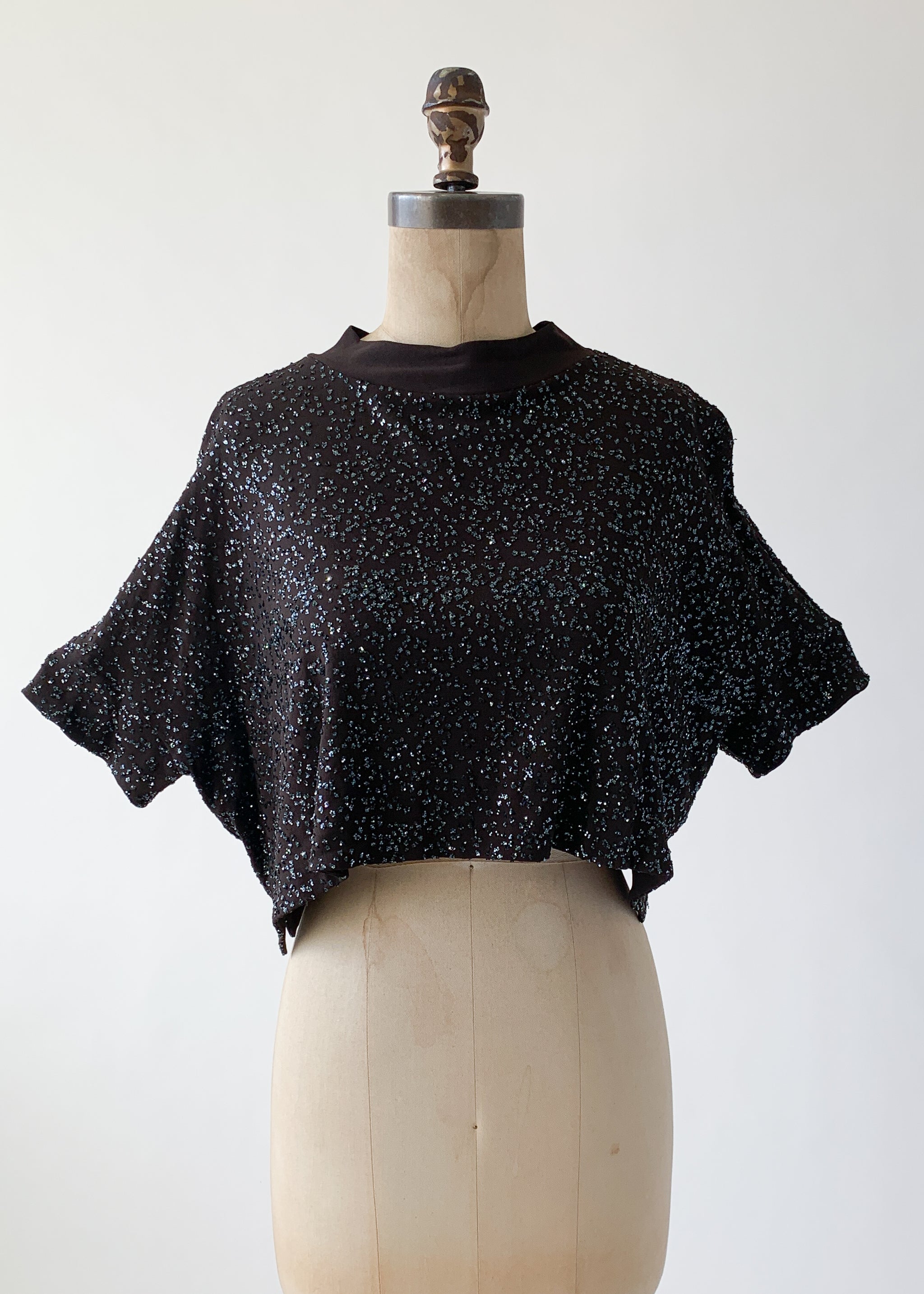Vintage 1990s Romeo Gigli Glitter Top