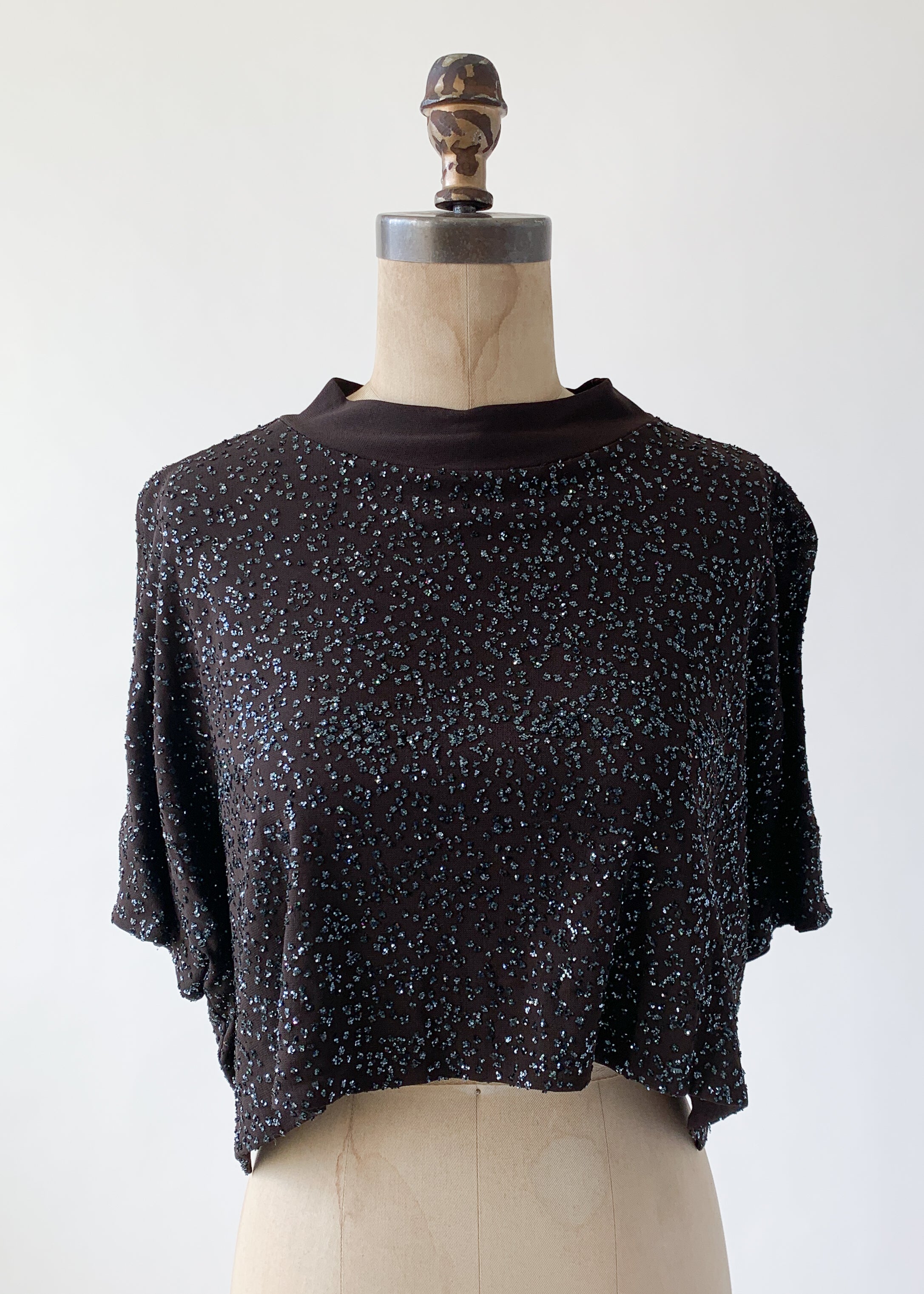 Vintage 1990s Romeo Gigli Glitter Top