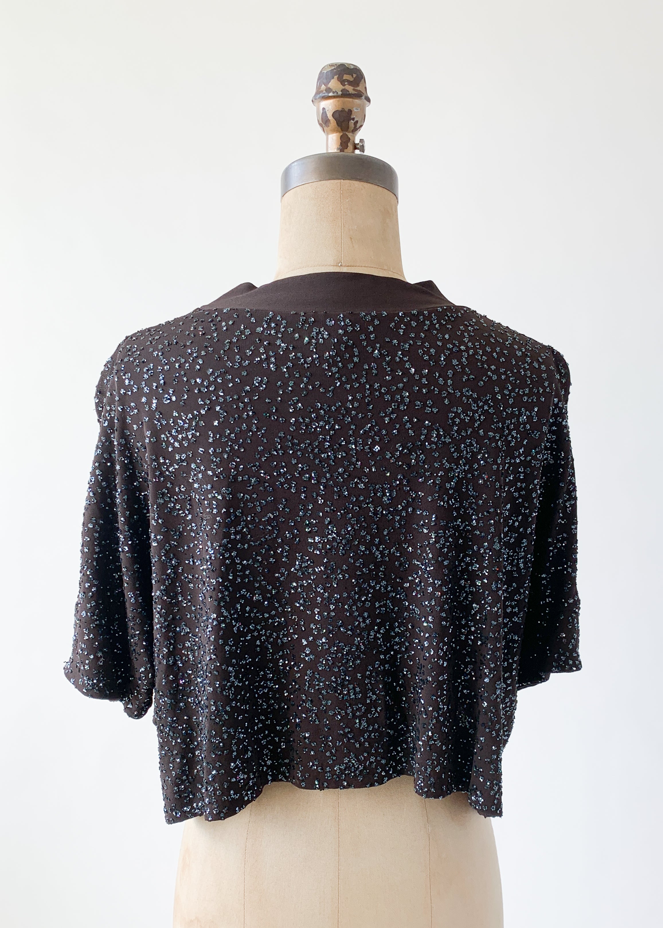 Vintage 1990s Romeo Gigli Glitter Top
