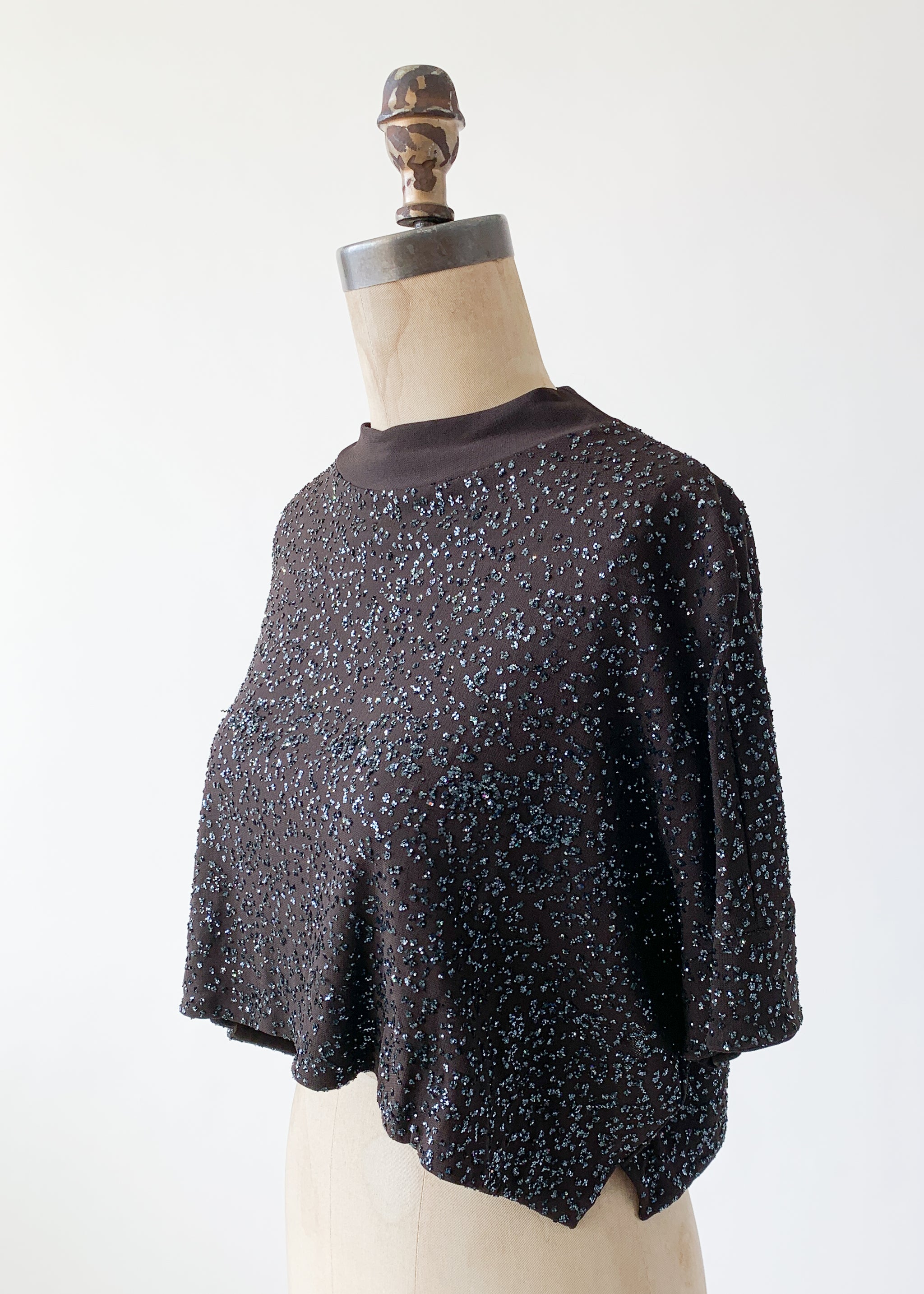 Vintage 1990s Romeo Gigli Glitter Top