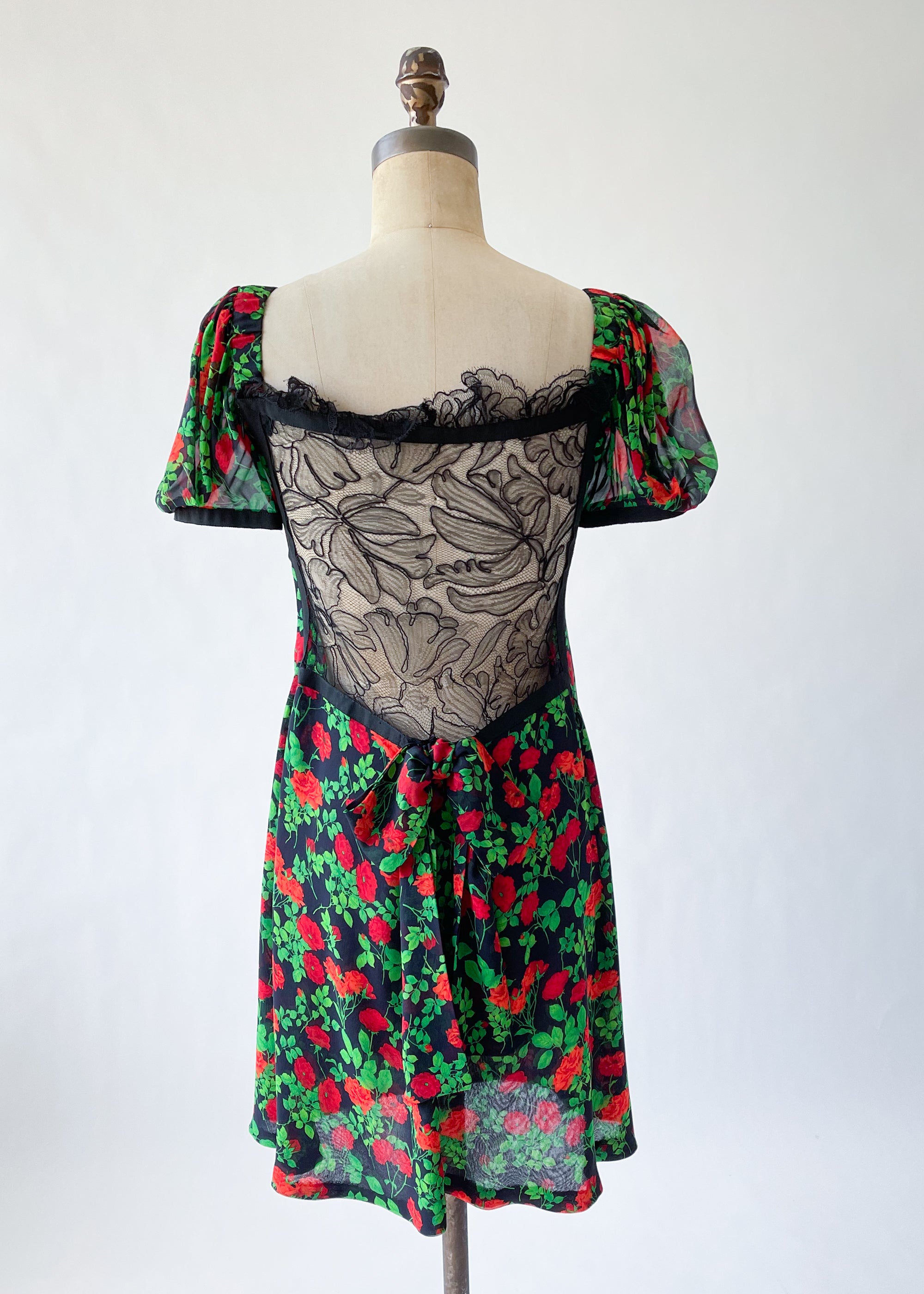 Vintage 1990s YSL Silk and Lace Dress - Raleigh Vintage Vintage 1990s YSL Silk and Lace Dress - Raleigh Vintage