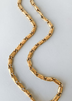 Vintage Ann Klein Gold Toggle Chain