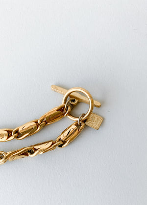 Vintage Ann Klein Gold Toggle Chain