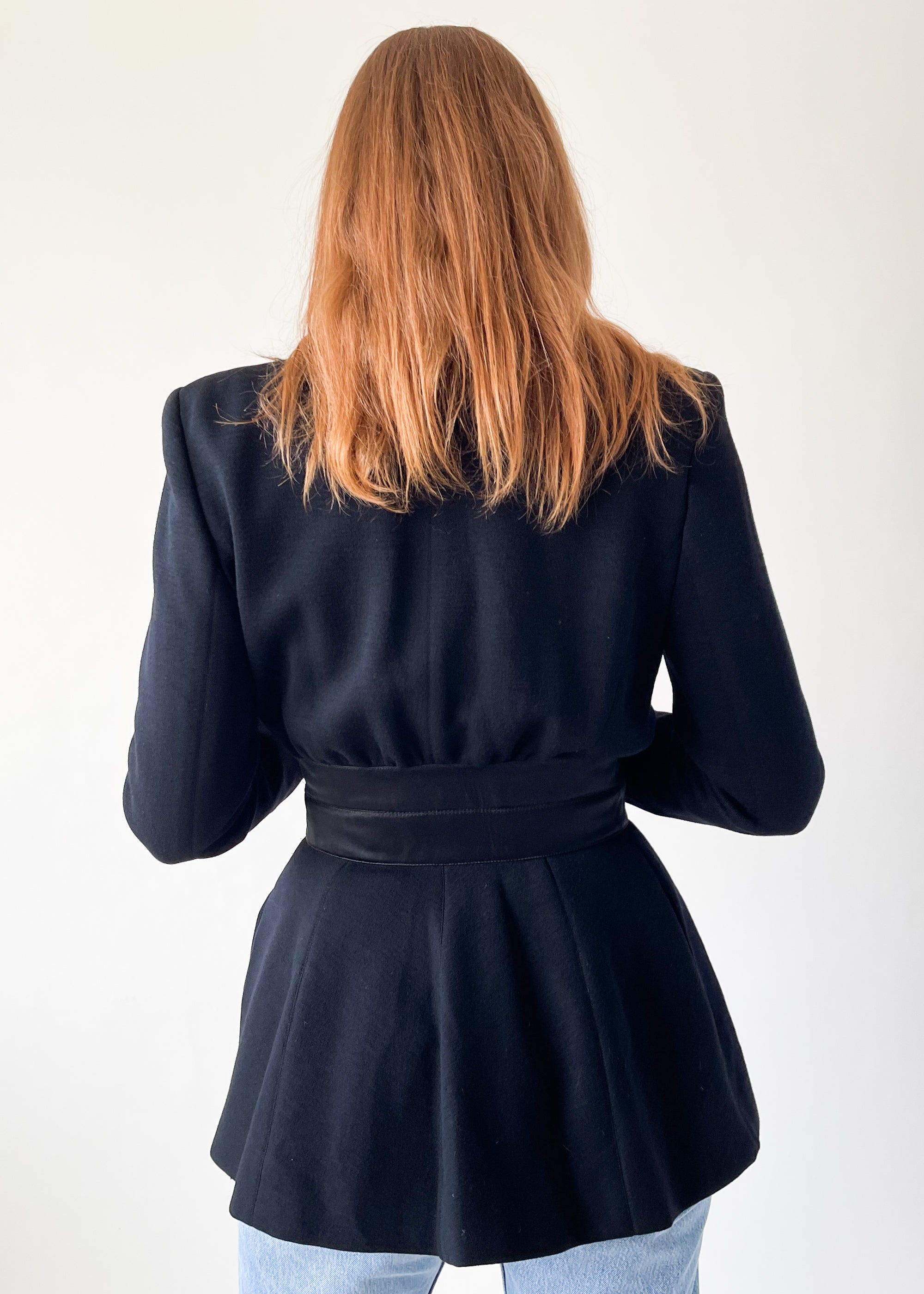 Vintage 1980s Claude Montana Asymmetrical Blazer