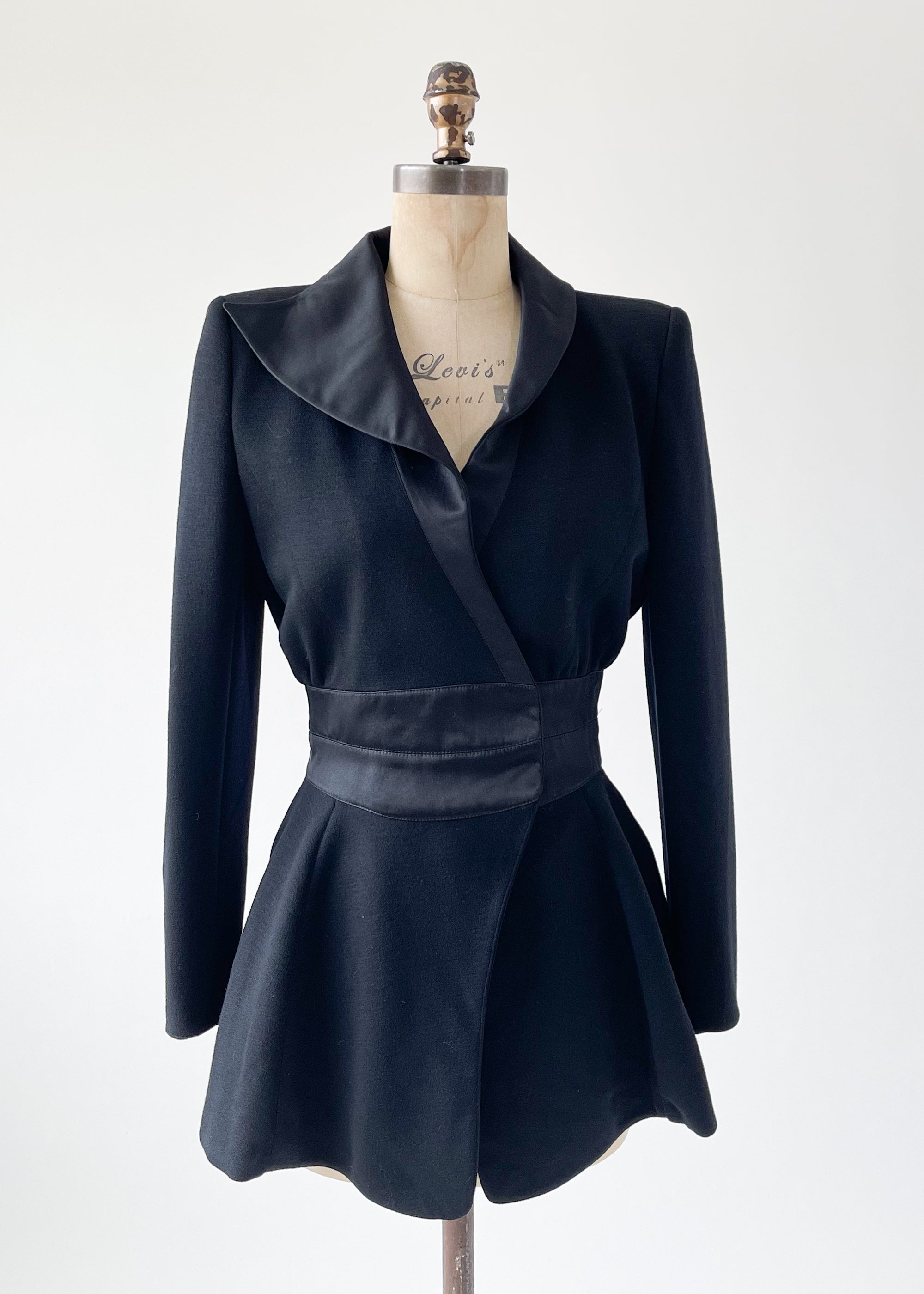 Vintage 1980s Claude Montana Asymmetrical Blazer
