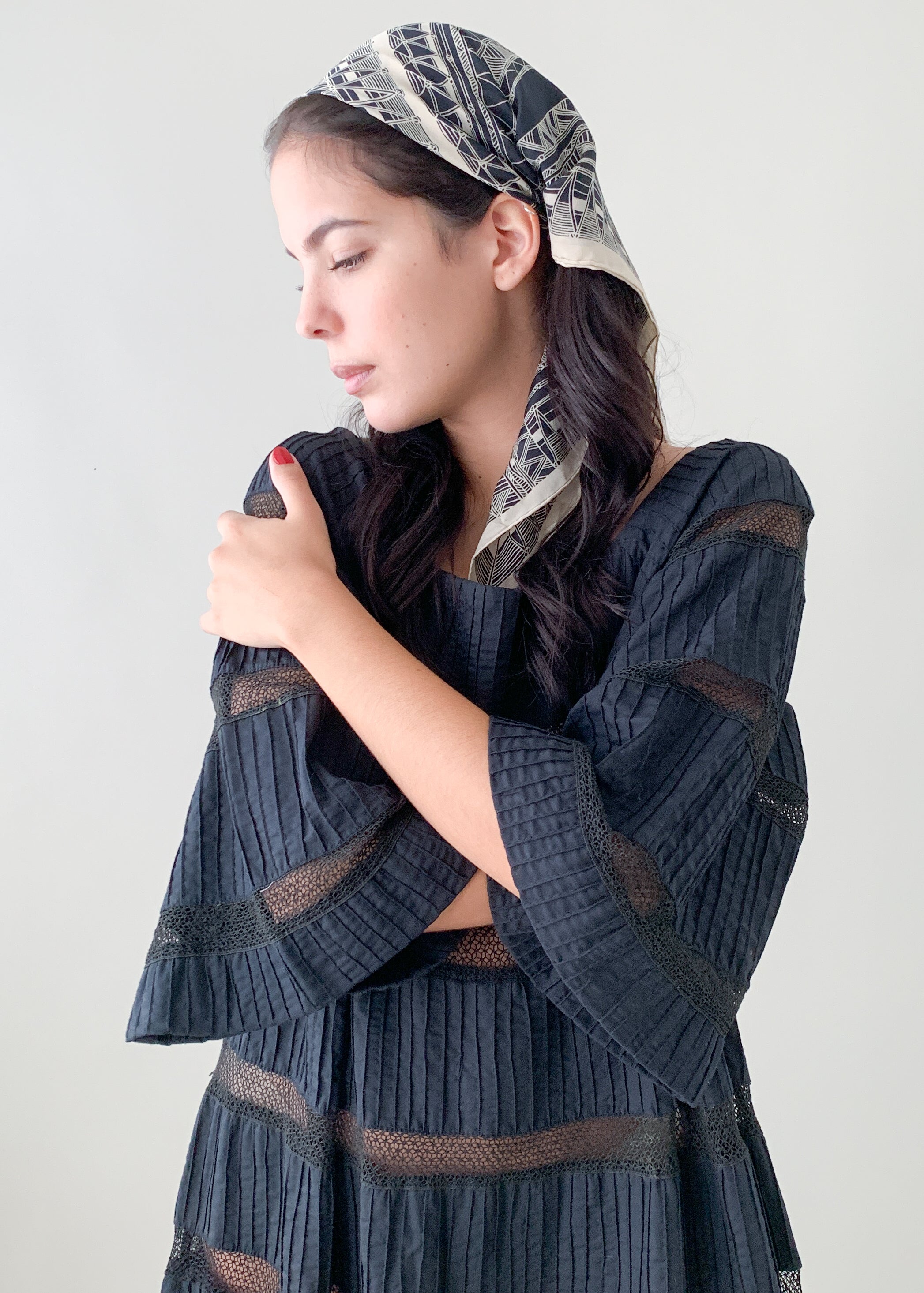 Vintage 1970s Mexican Cotton Maxi Dress