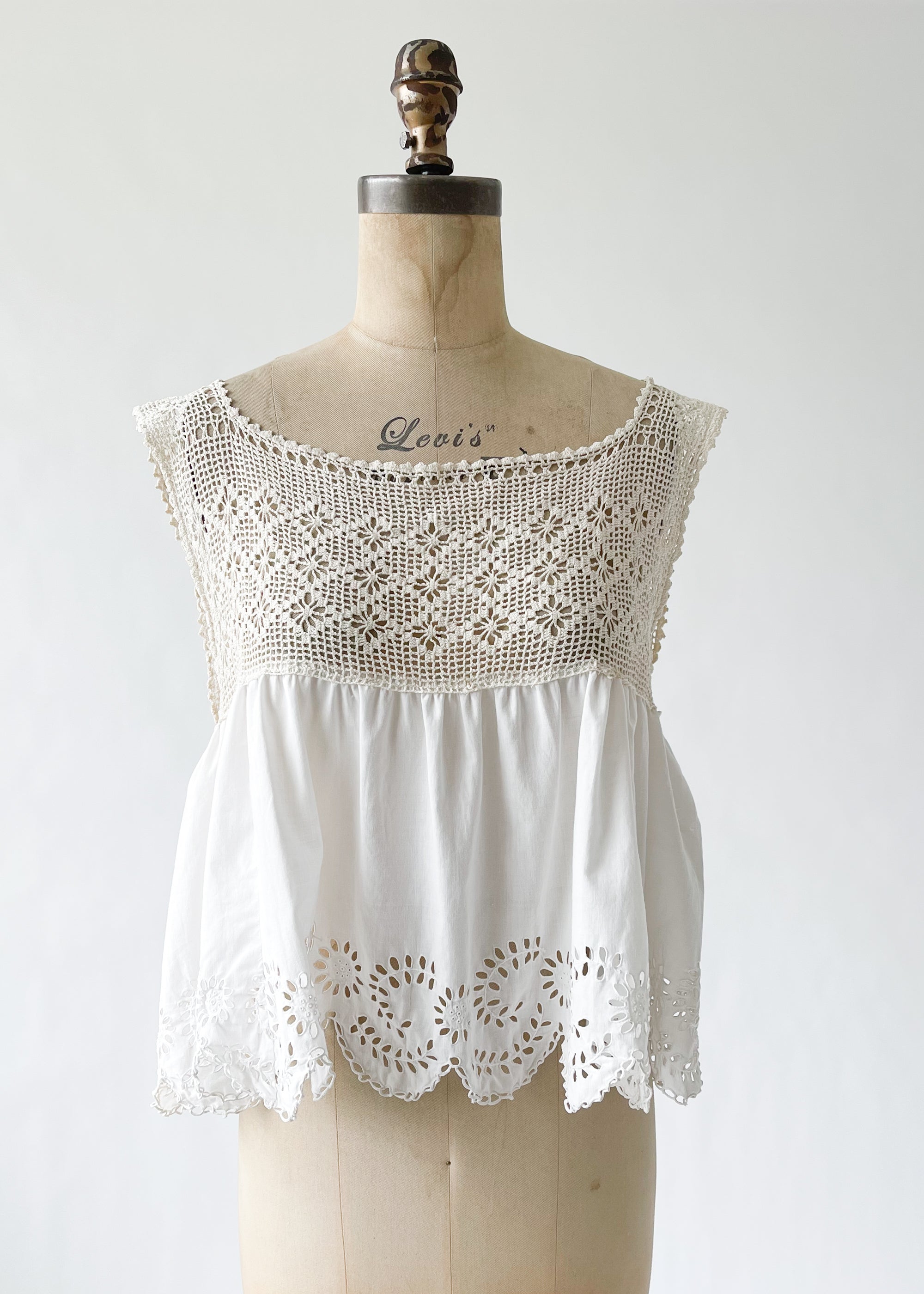 Remade Antique Edwardian Top