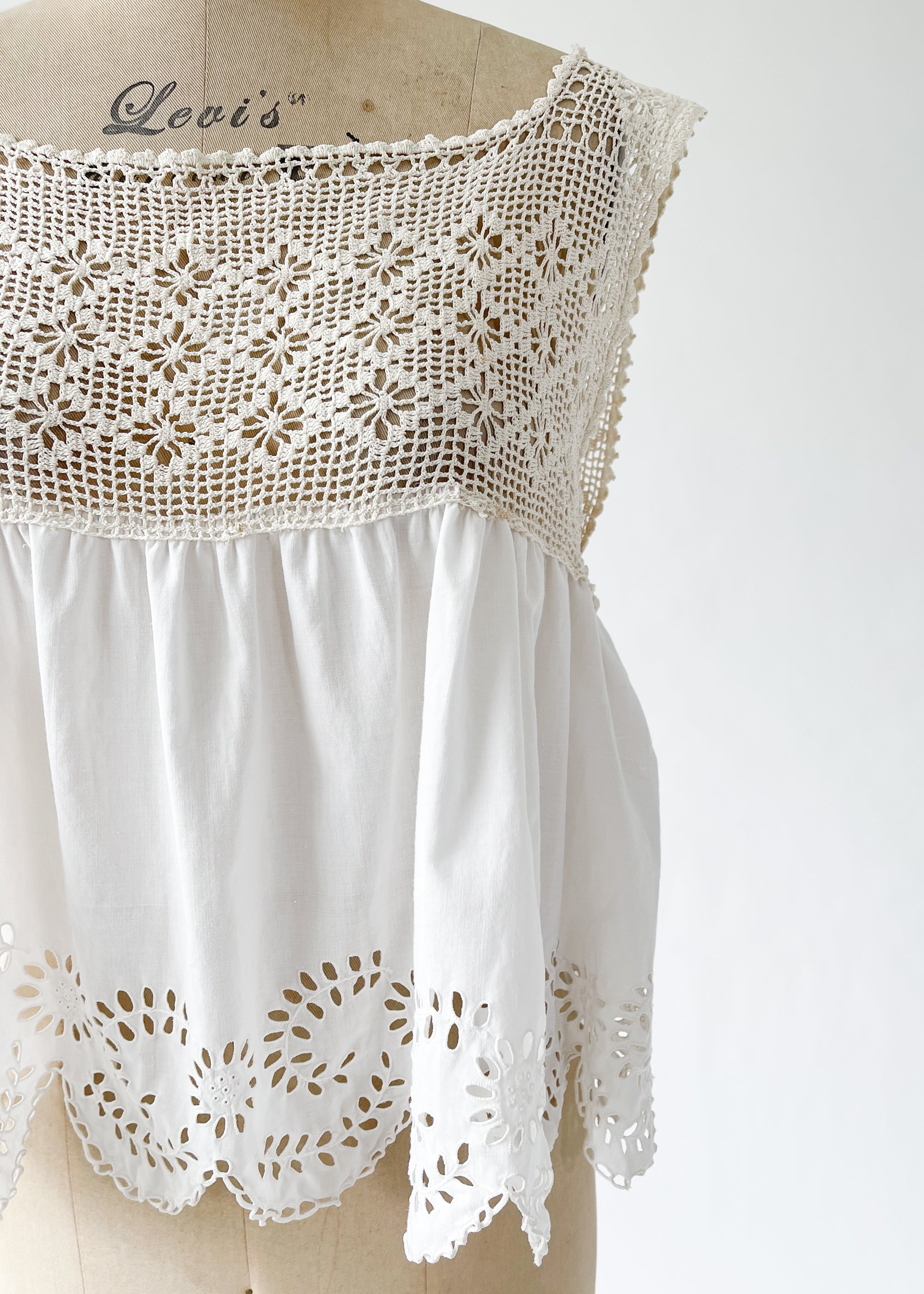 Remade Antique Edwardian Top