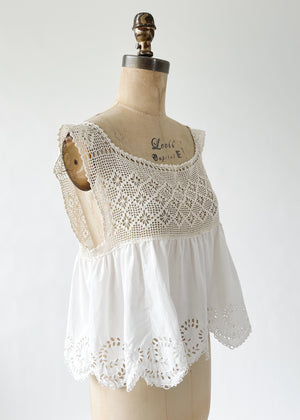Remade Antique Edwardian Top