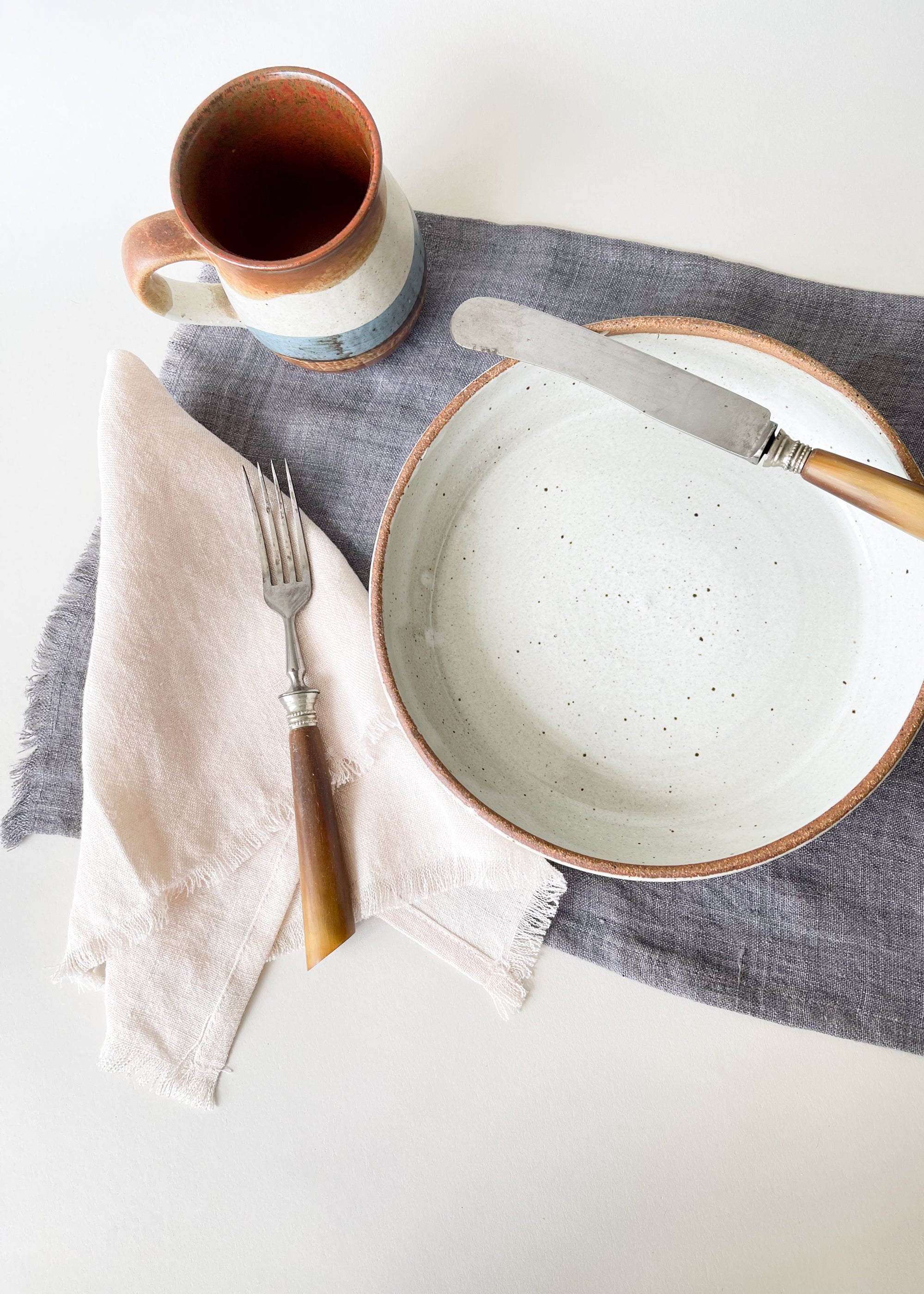 Stone Washed Linen Napkin Set