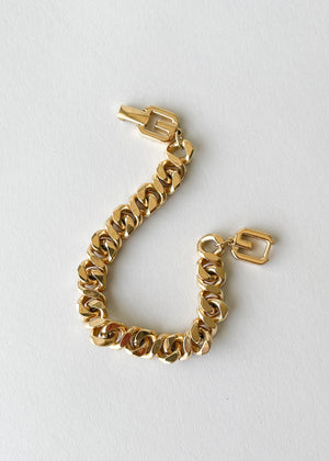 Vintage Givenchy Chunky Gold Bracelet