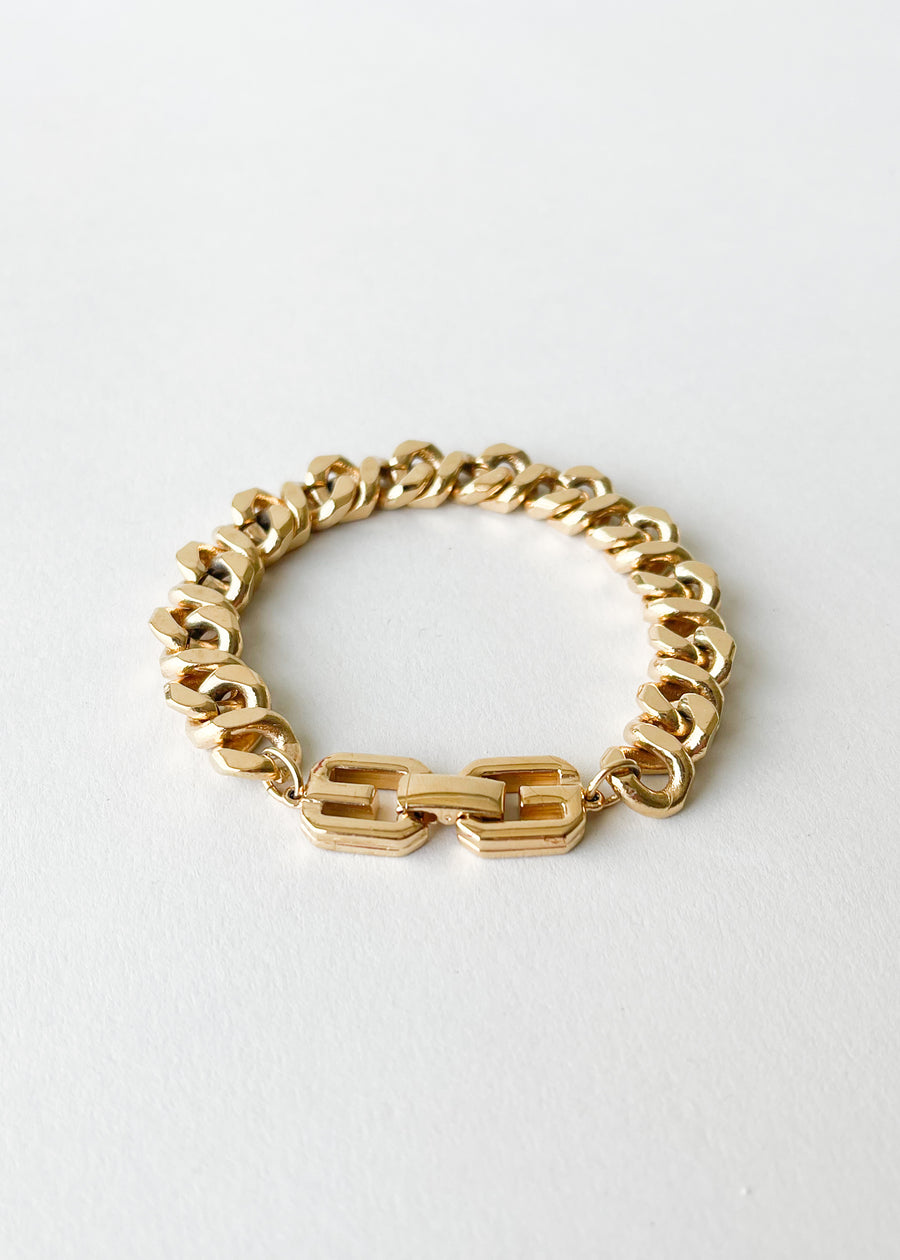 Vintage Givenchy Chunky Gold Bracelet
