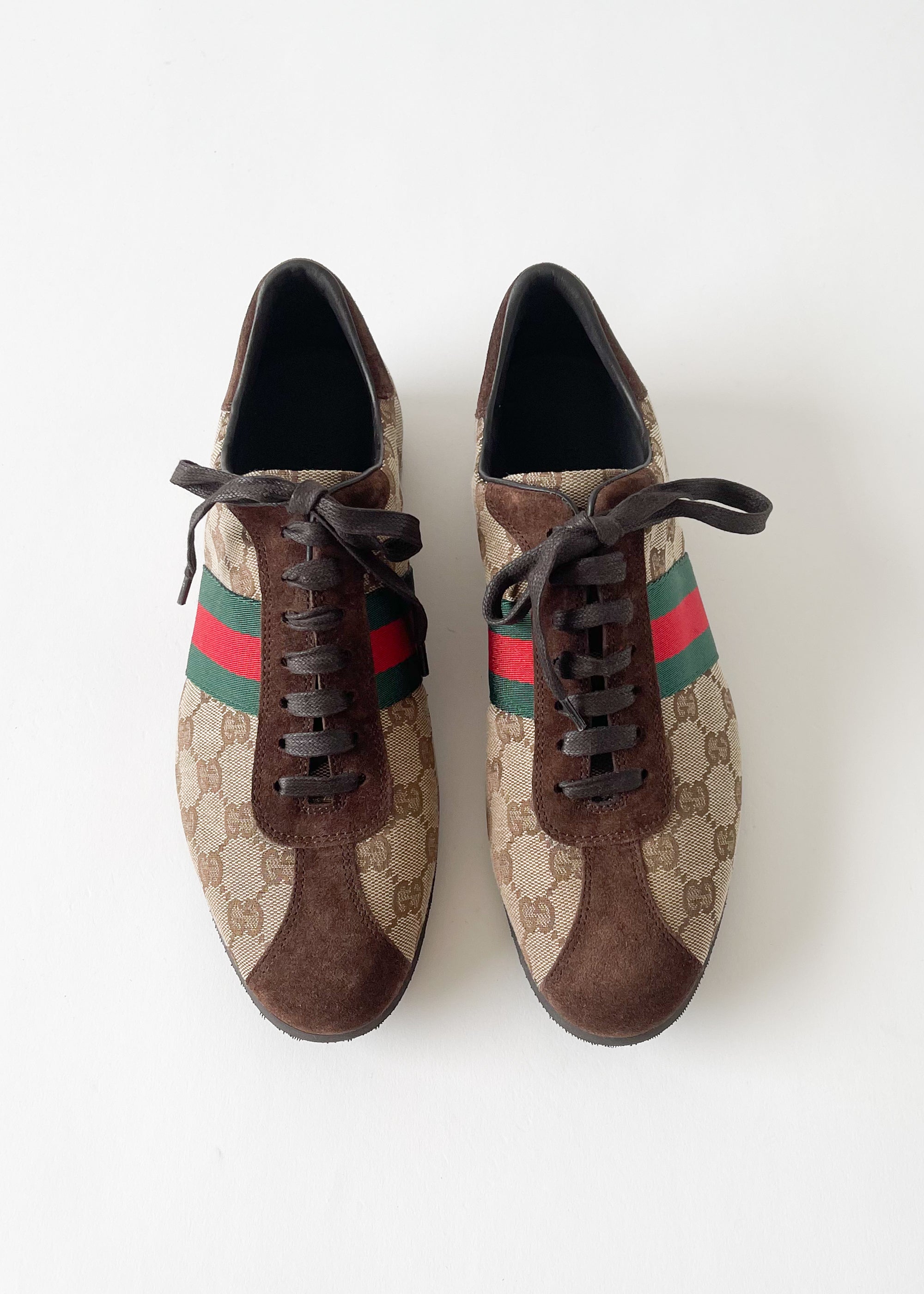 Vintage Gucci Logo Canvas Sneakers - Raleigh Vintage