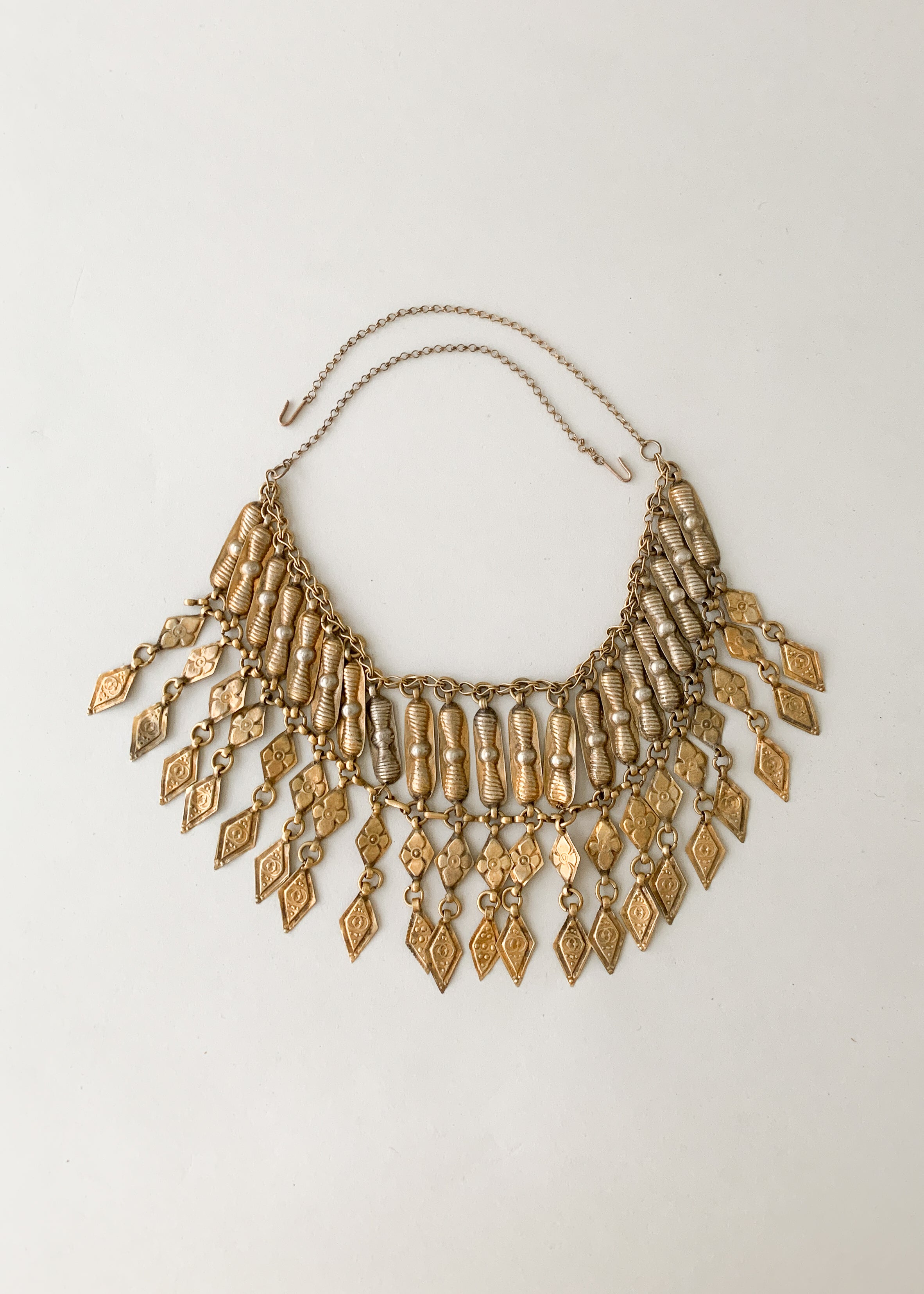Vintage Brass Collar Necklace