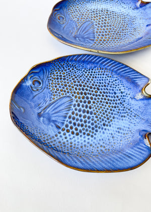 Vintage Japanese Fish Plate