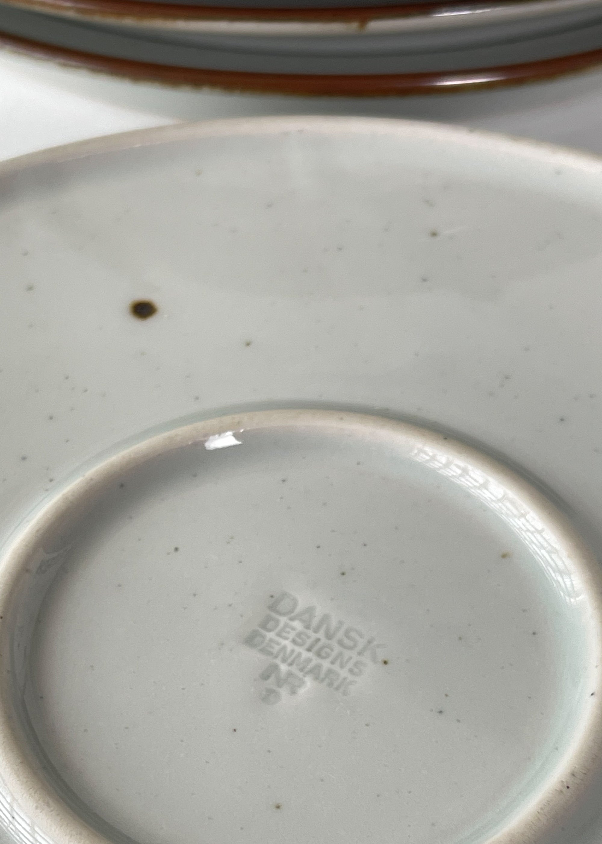 Vintage MCM Dansk Ceramic Plate Set