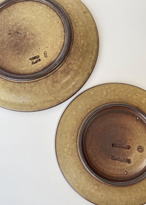 Vintage 1960s Zaalberg Studio Pottery Plates