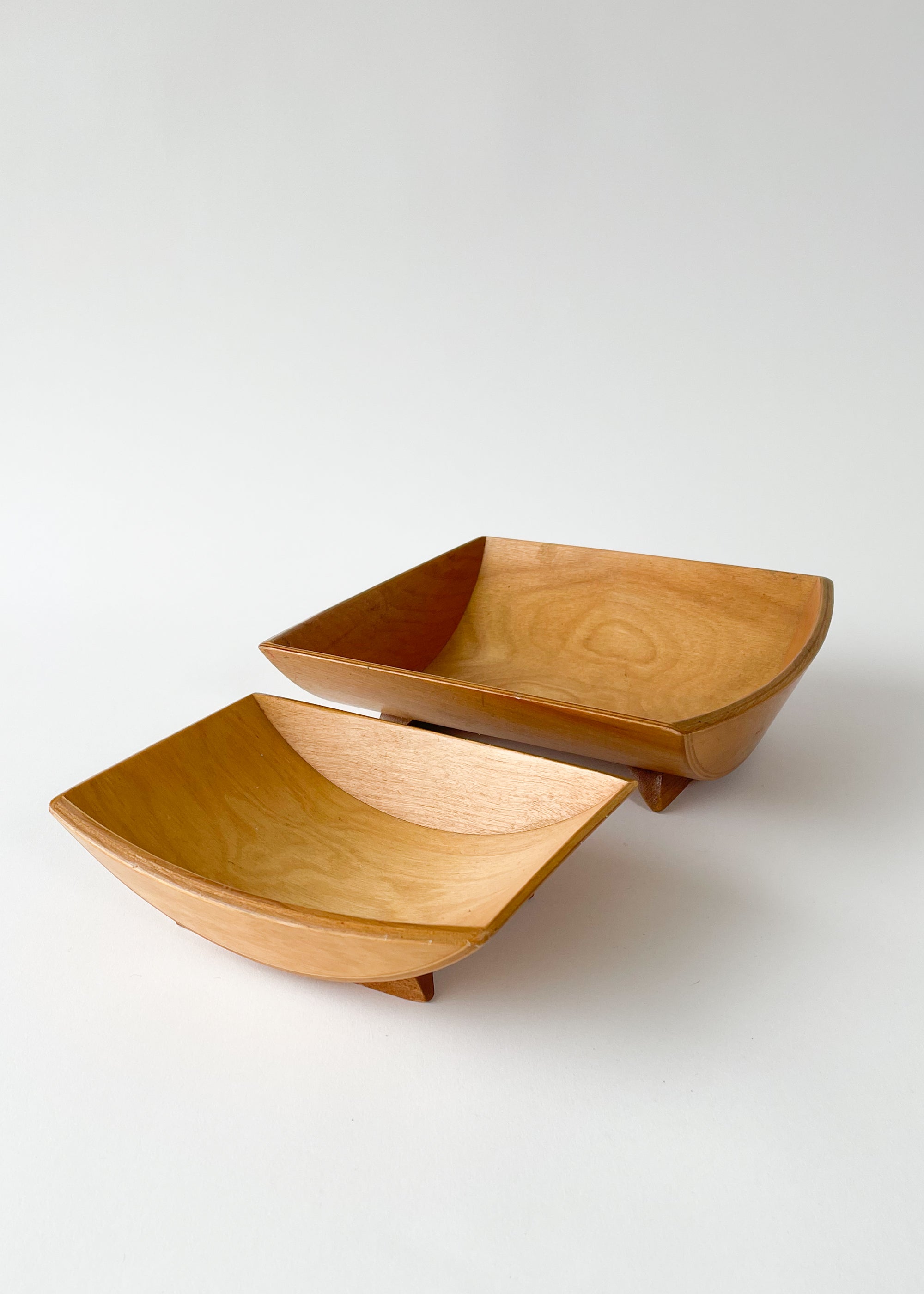 Vintage MCM Bentwood Bowls