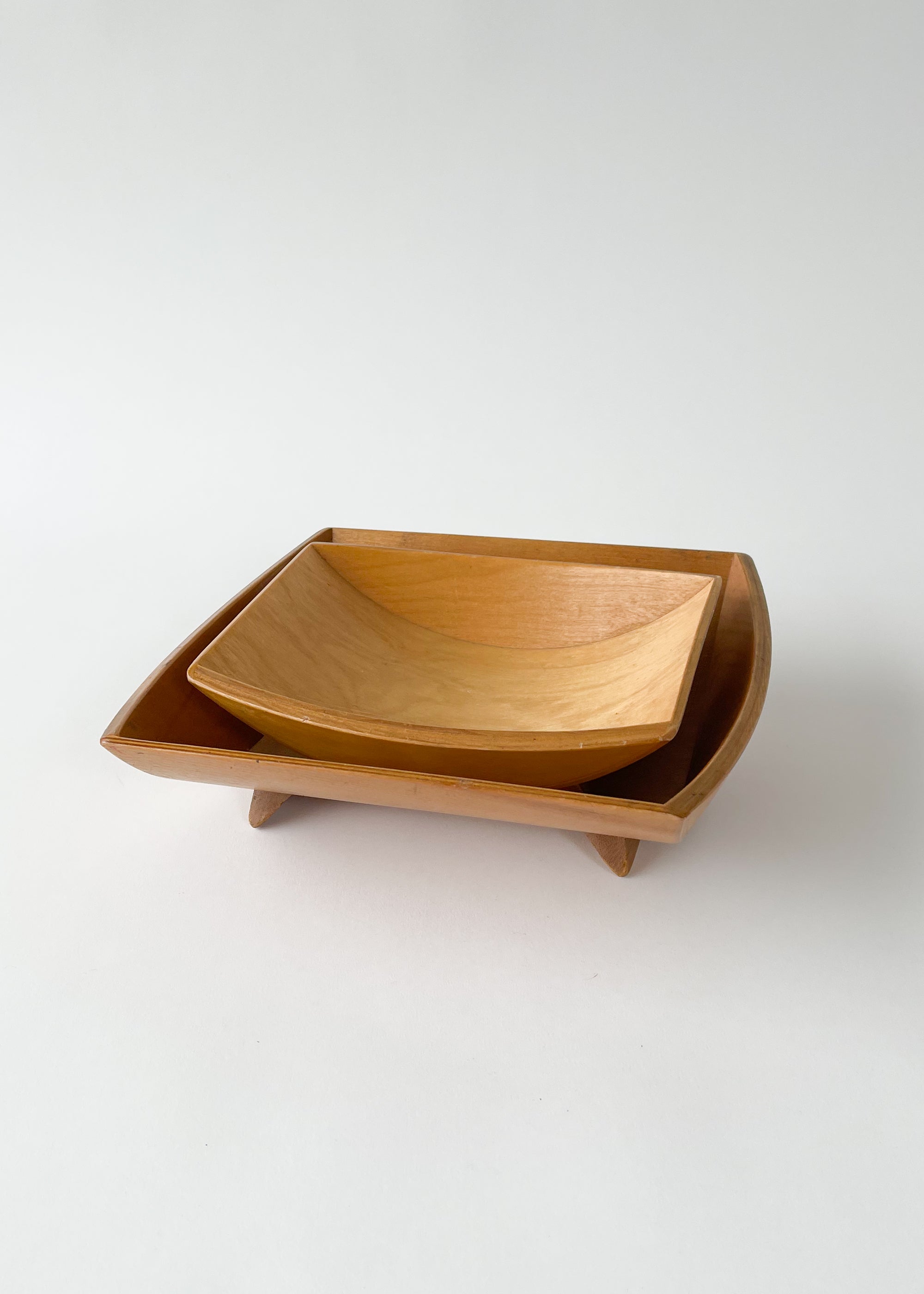 Vintage MCM Bentwood Bowls