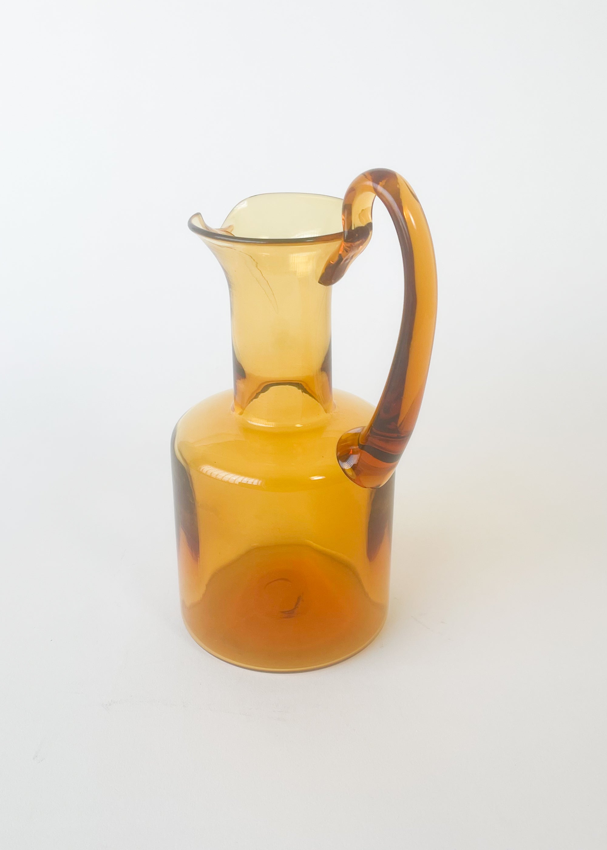 Vintage MCM Blown Glass Pitcher