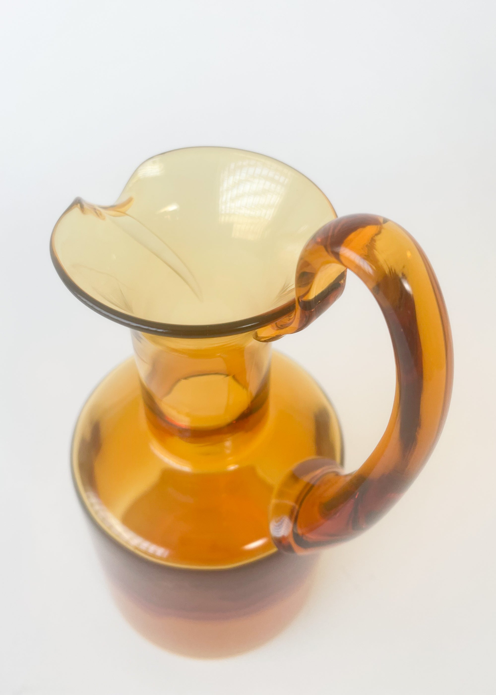 Vintage MCM Blown Glass Pitcher