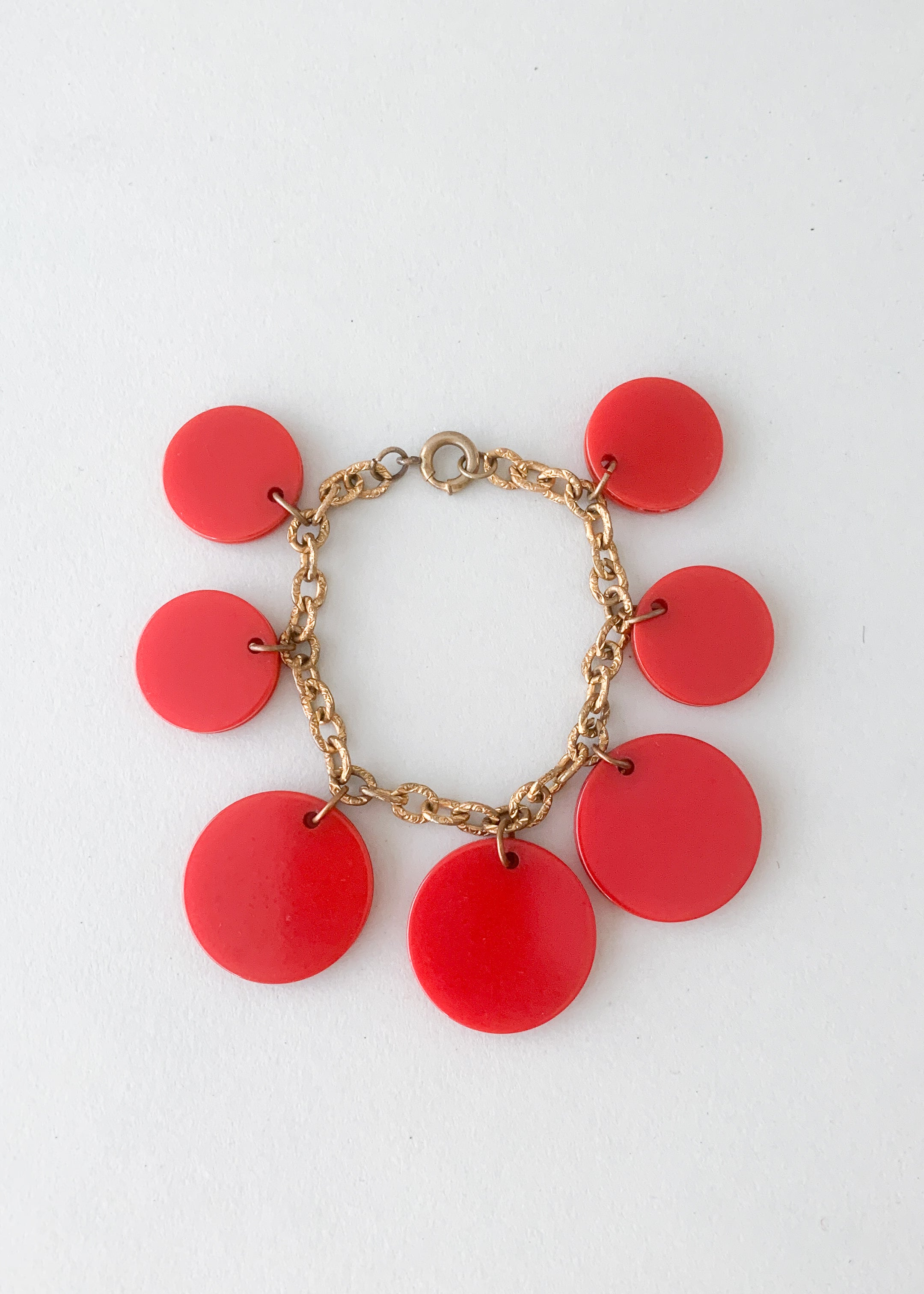 Vintage 1940s Bakelite and Brass Bracelet